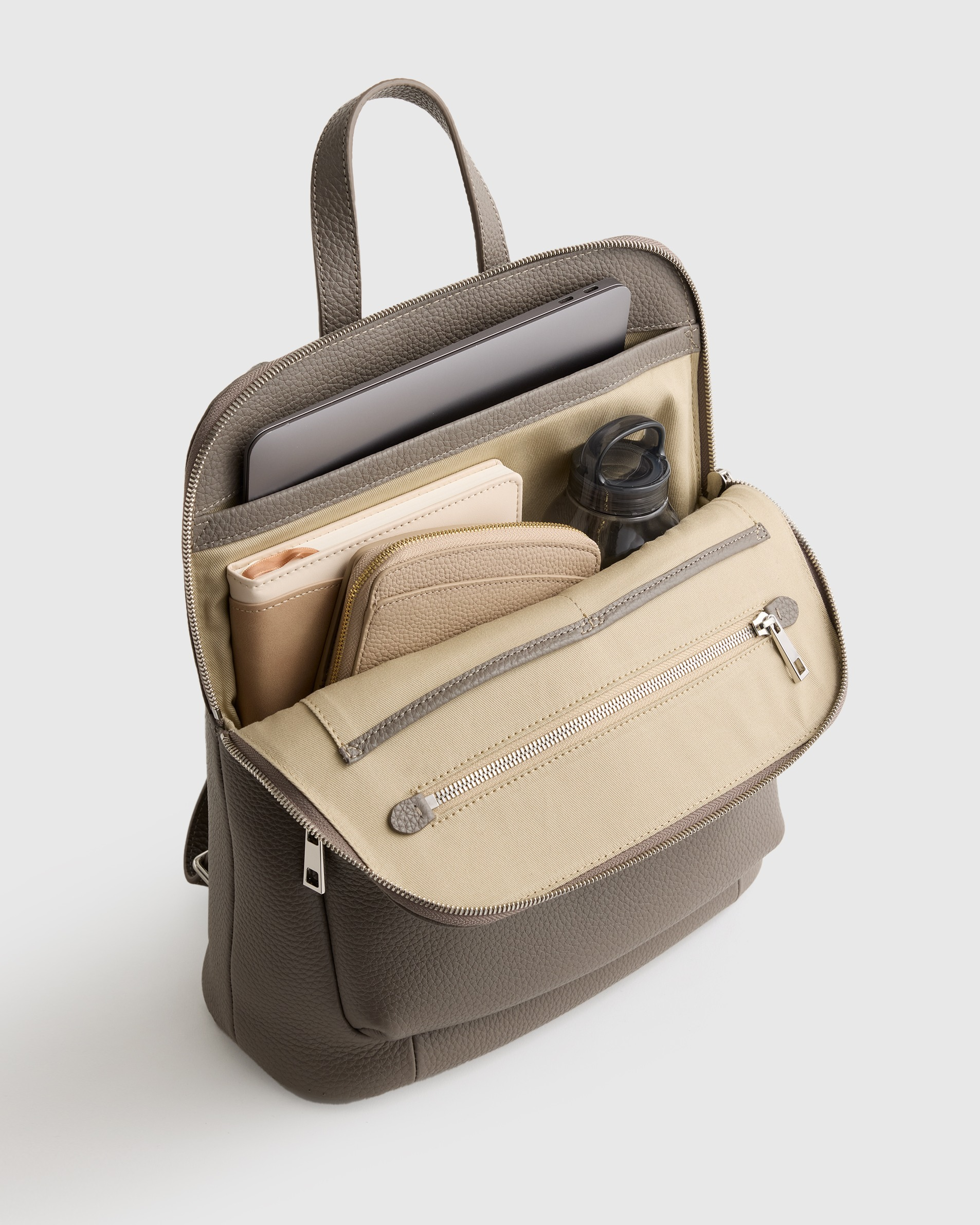 Italian Leather Convertible Backpack — Image 22