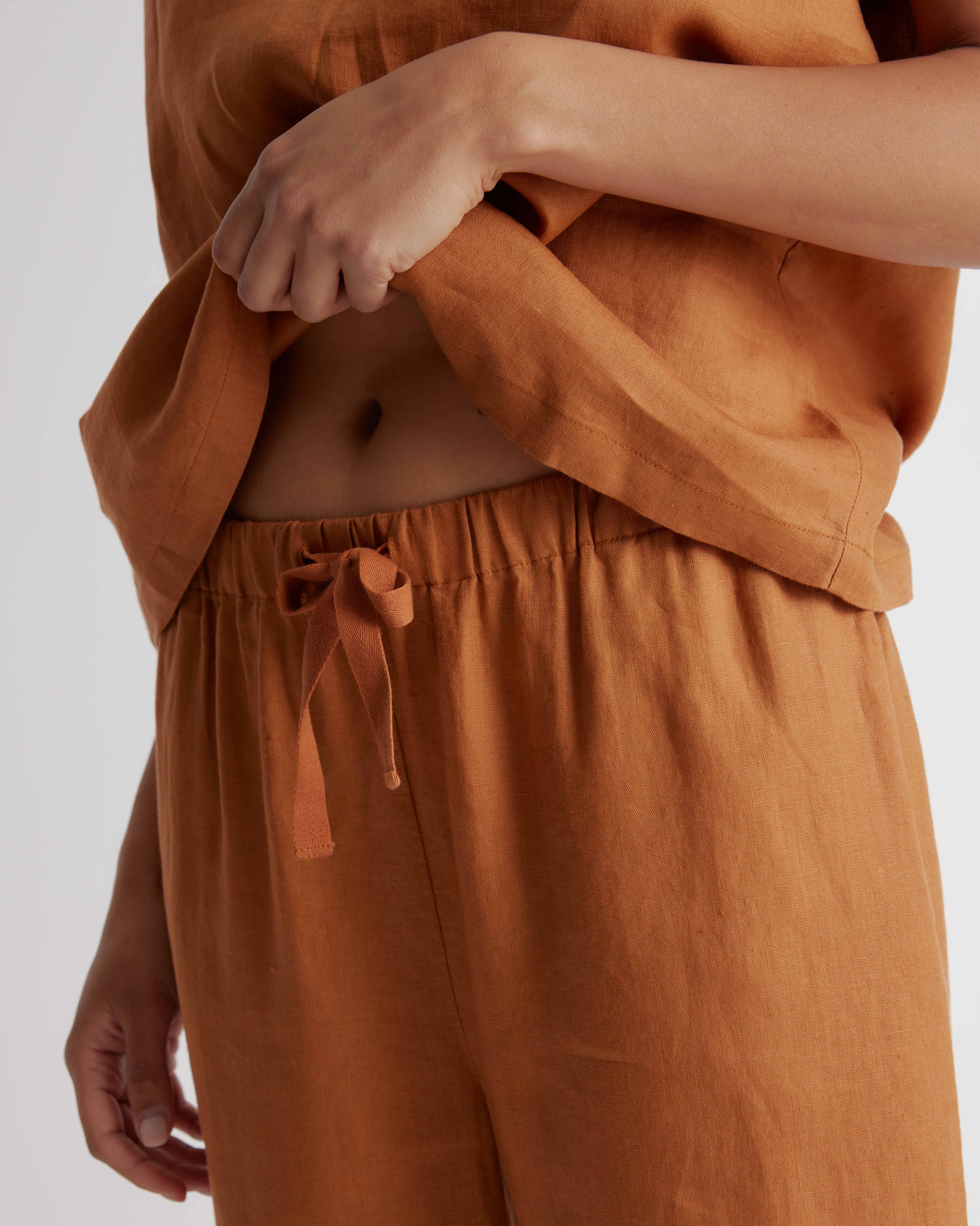100% European Linen Pajama Set — Image 3
