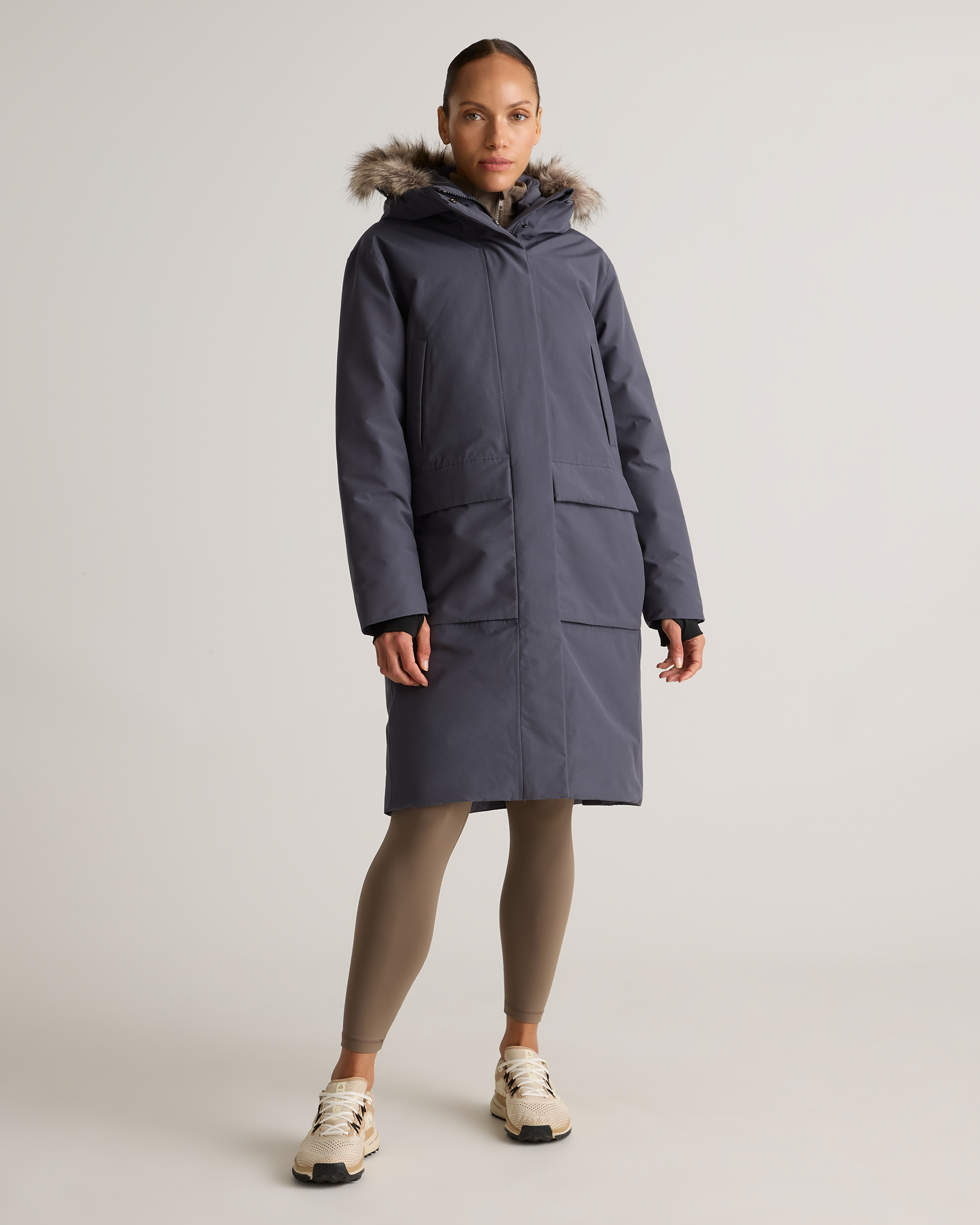 Responsible Down Hooded Long Parka — Image 48