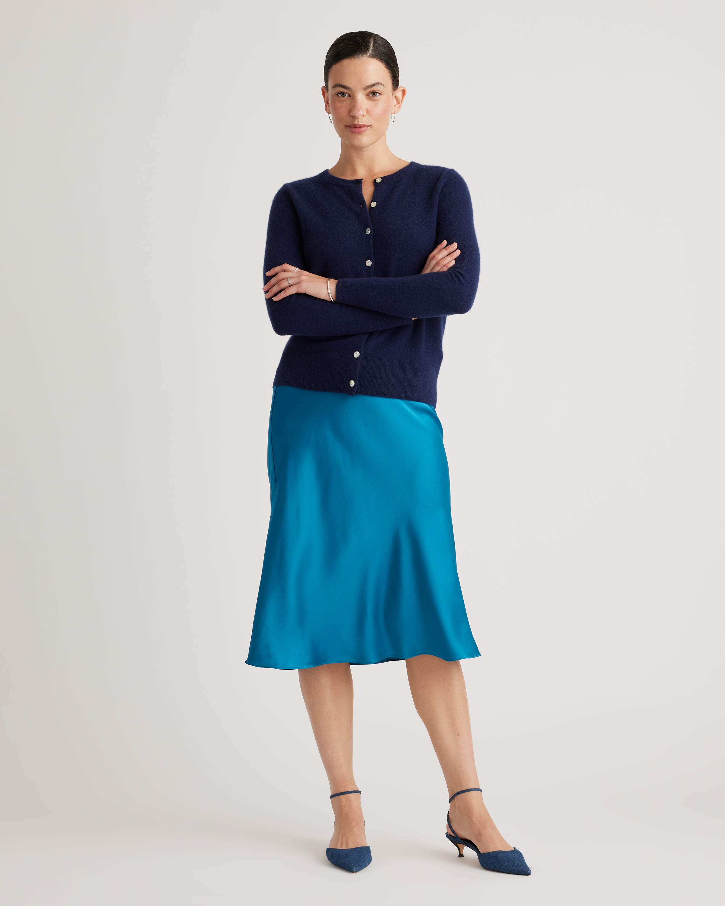 Mongolian Spring Cashmere Cardigan Sweater — Image 4