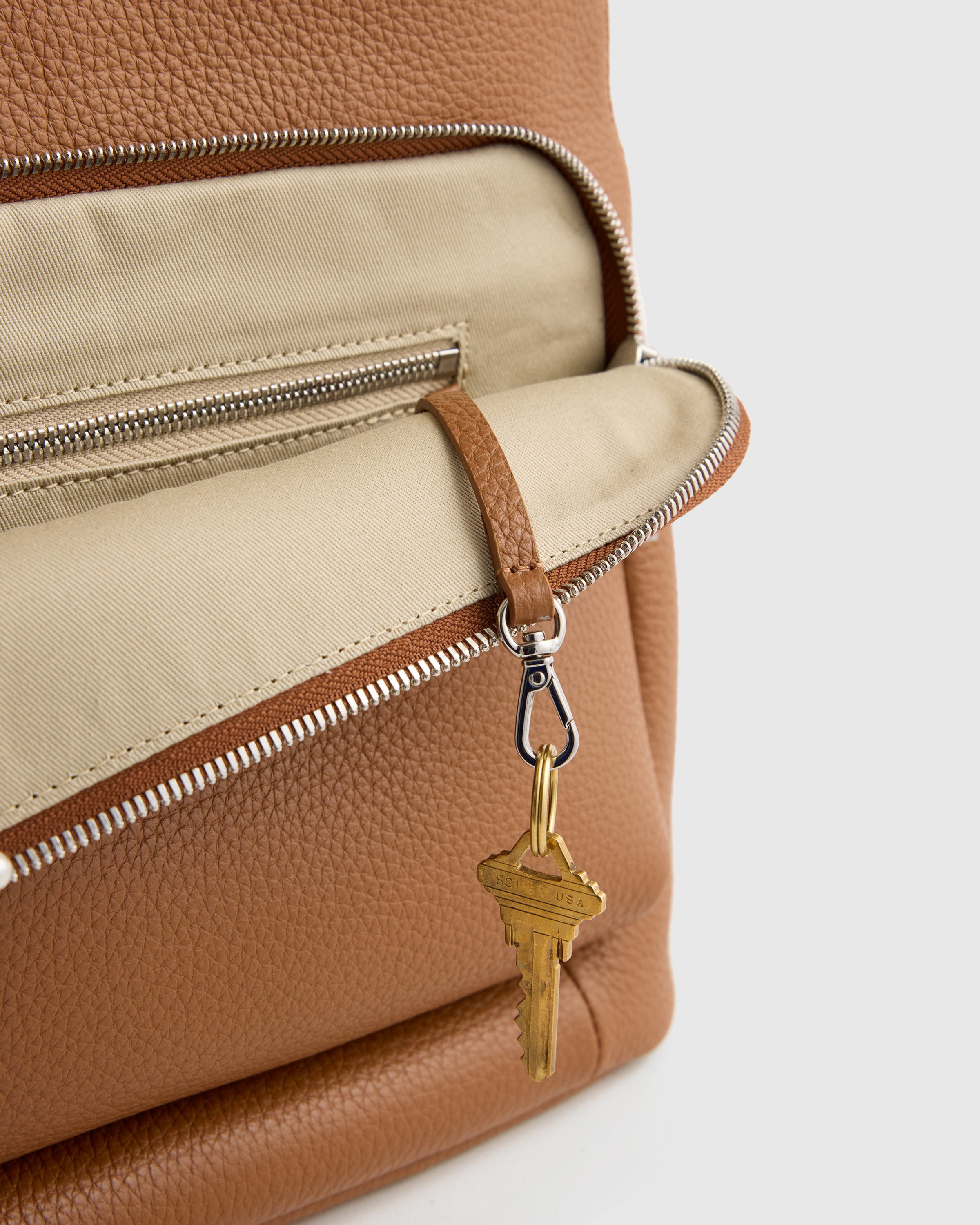 Italian Leather Convertible Backpack — Image 7