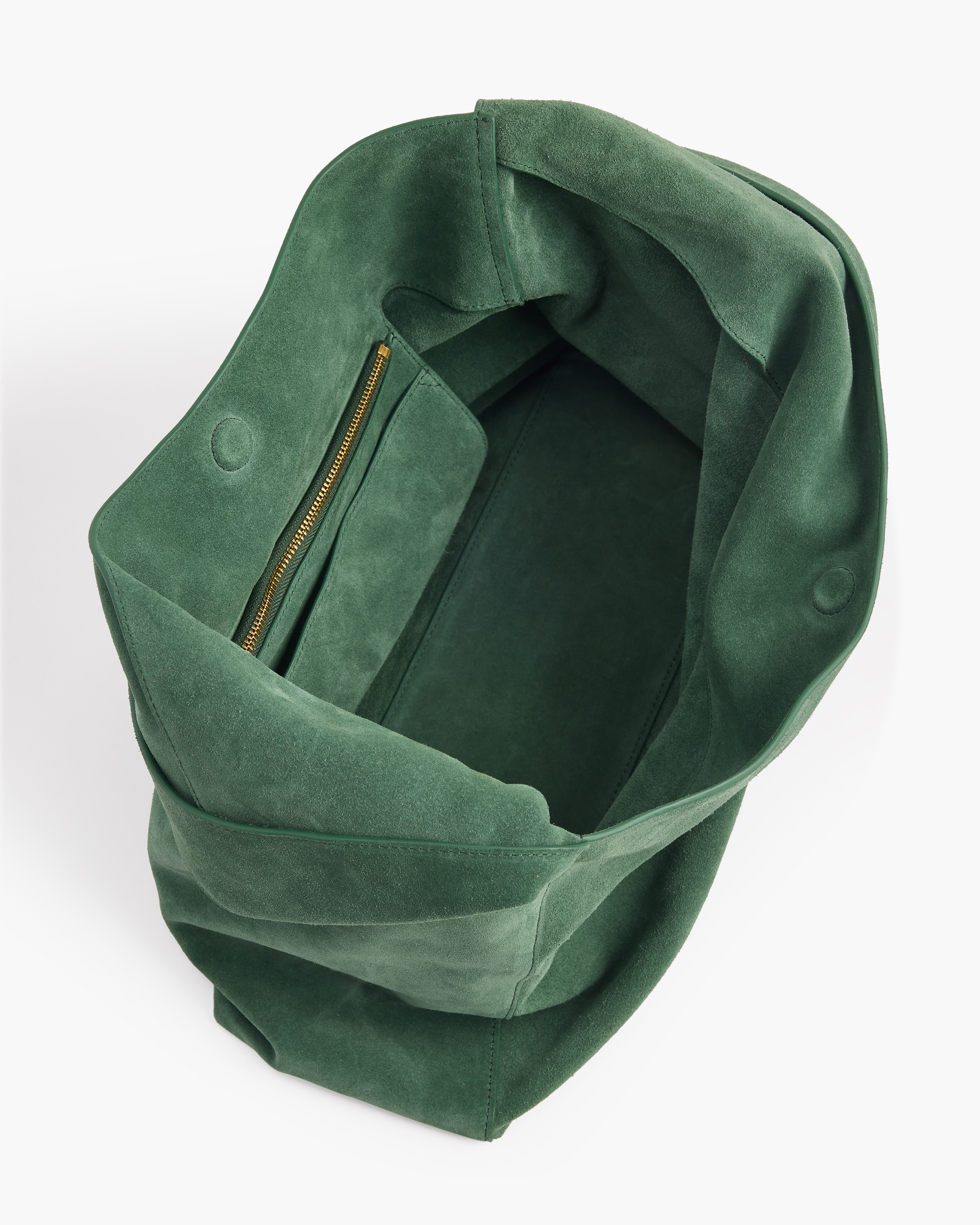 Italian Suede Slouchy Shoulder Bag — Image 16