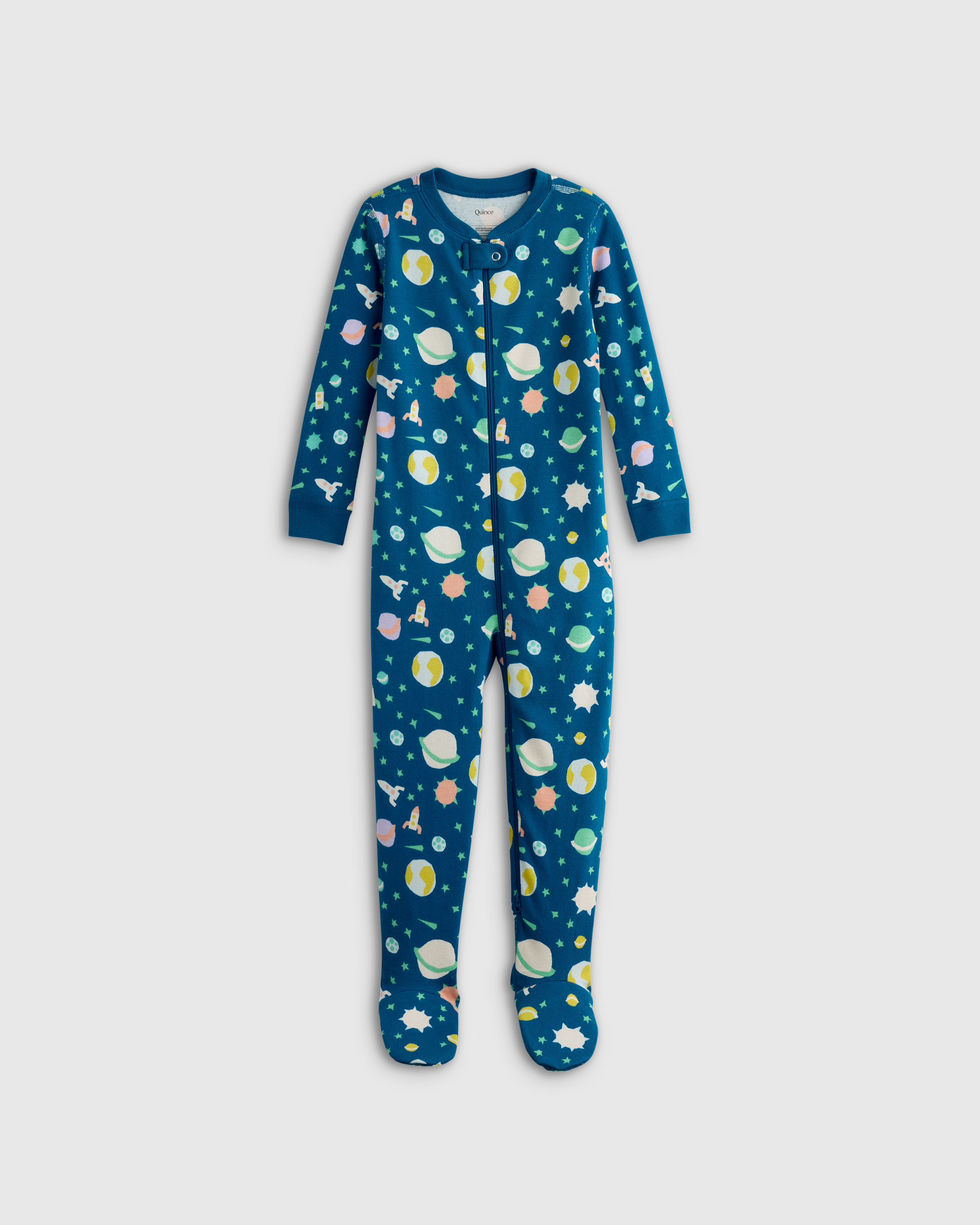 100% Organic Cotton Footie Pajama — Image 25