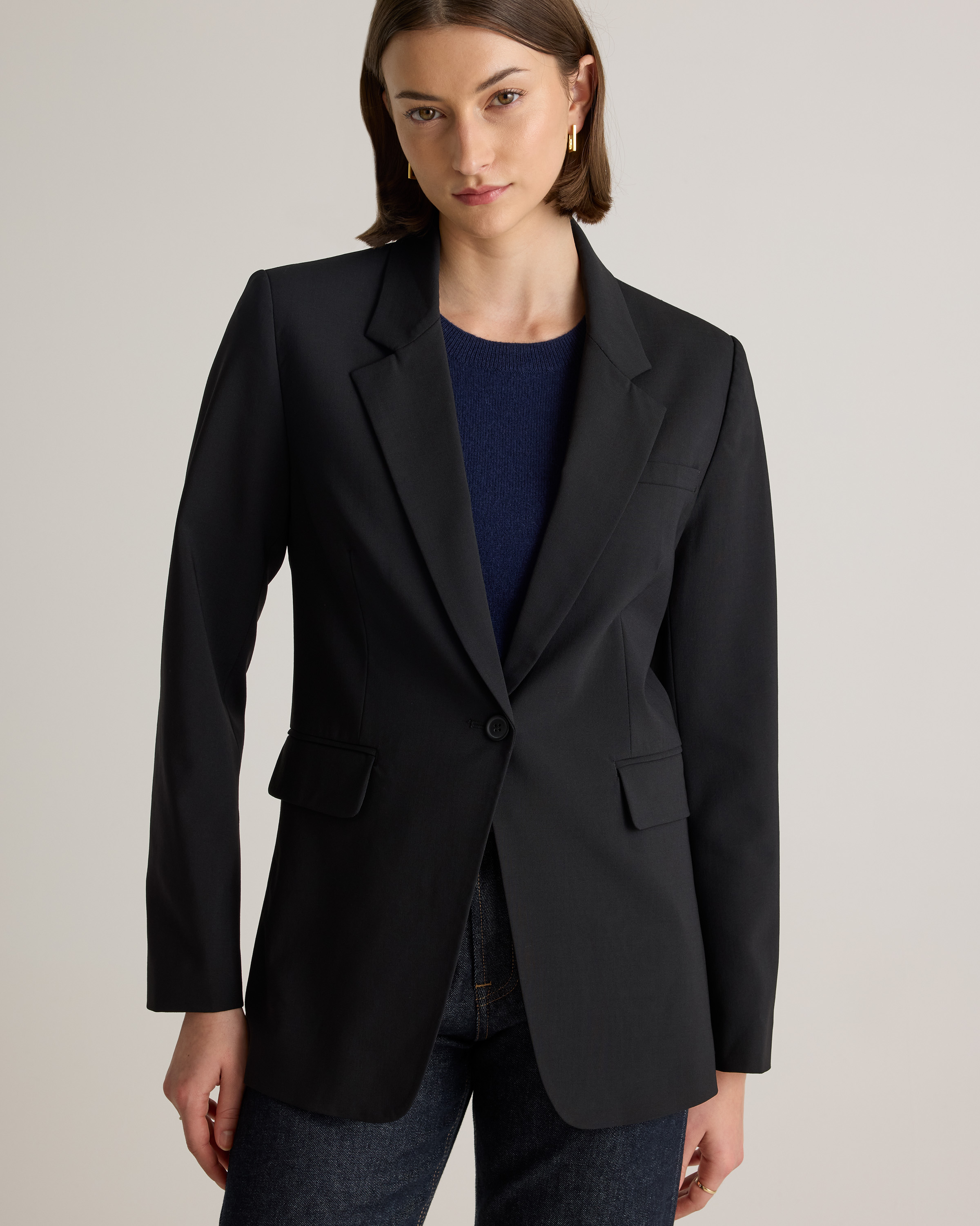 Italian Wool Long Blazer — Image 15