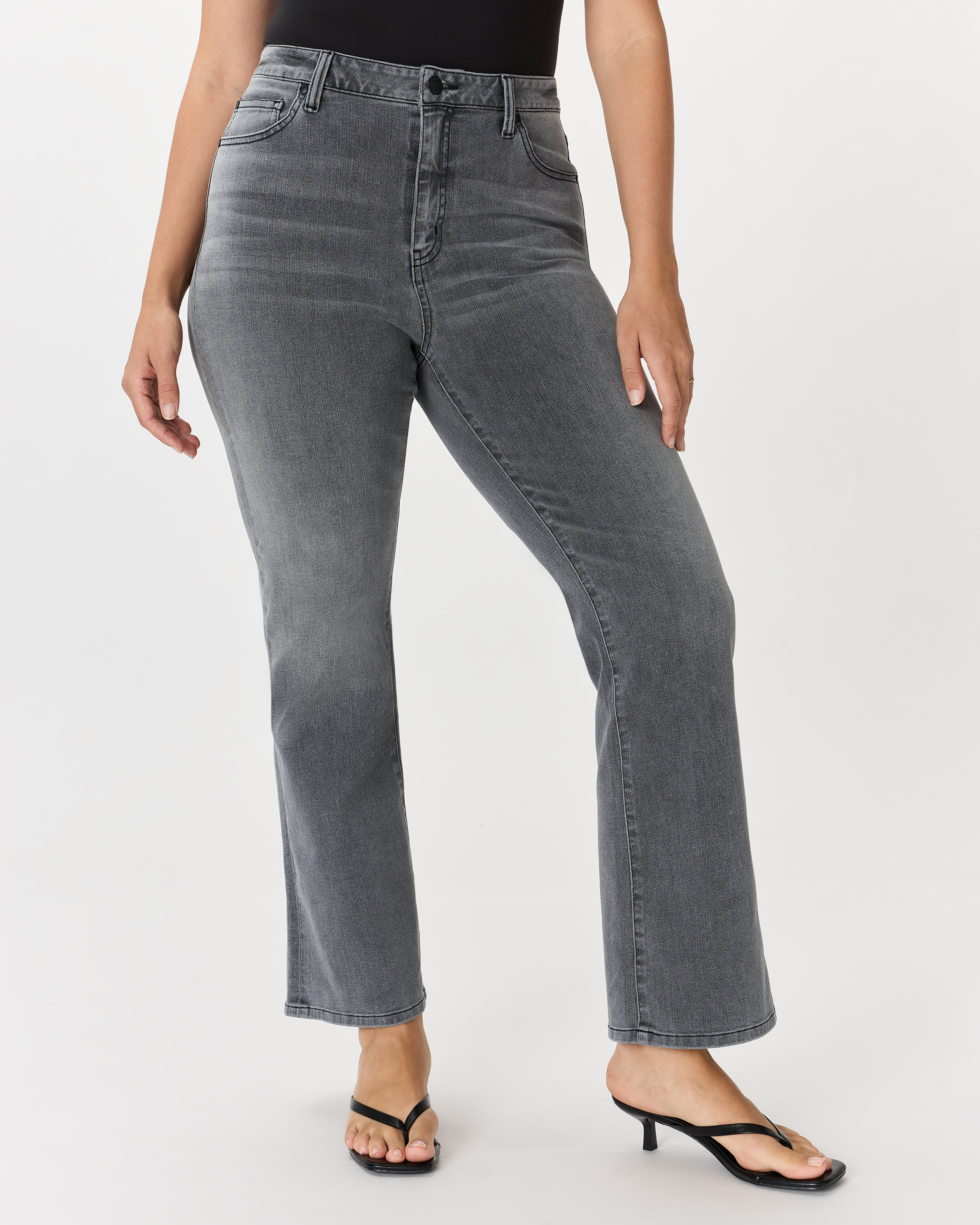 Bella Stretch Kick Flare Jeans — Image 60