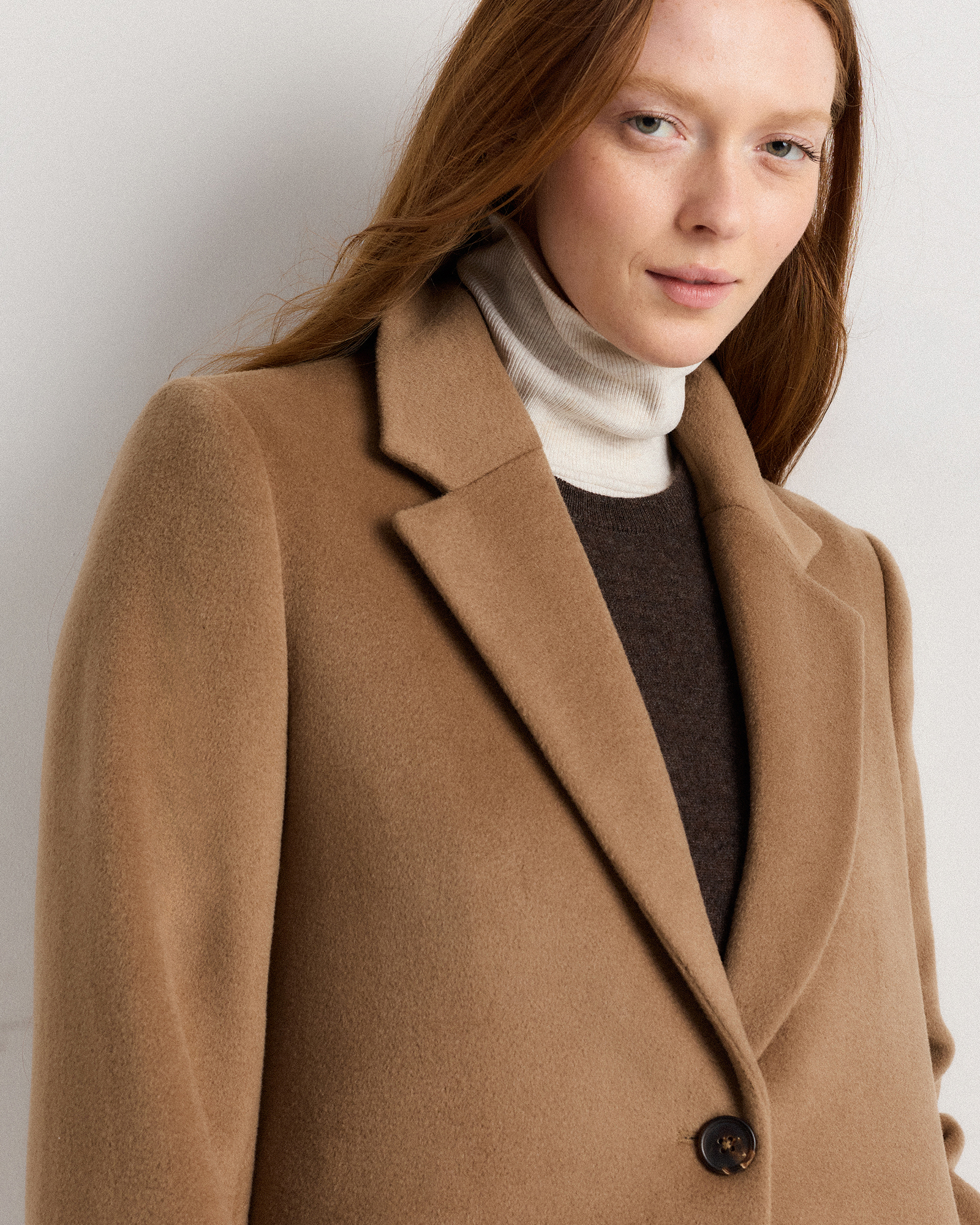 Wool Cashmere Classic Single-Breasted Coat — Image 3