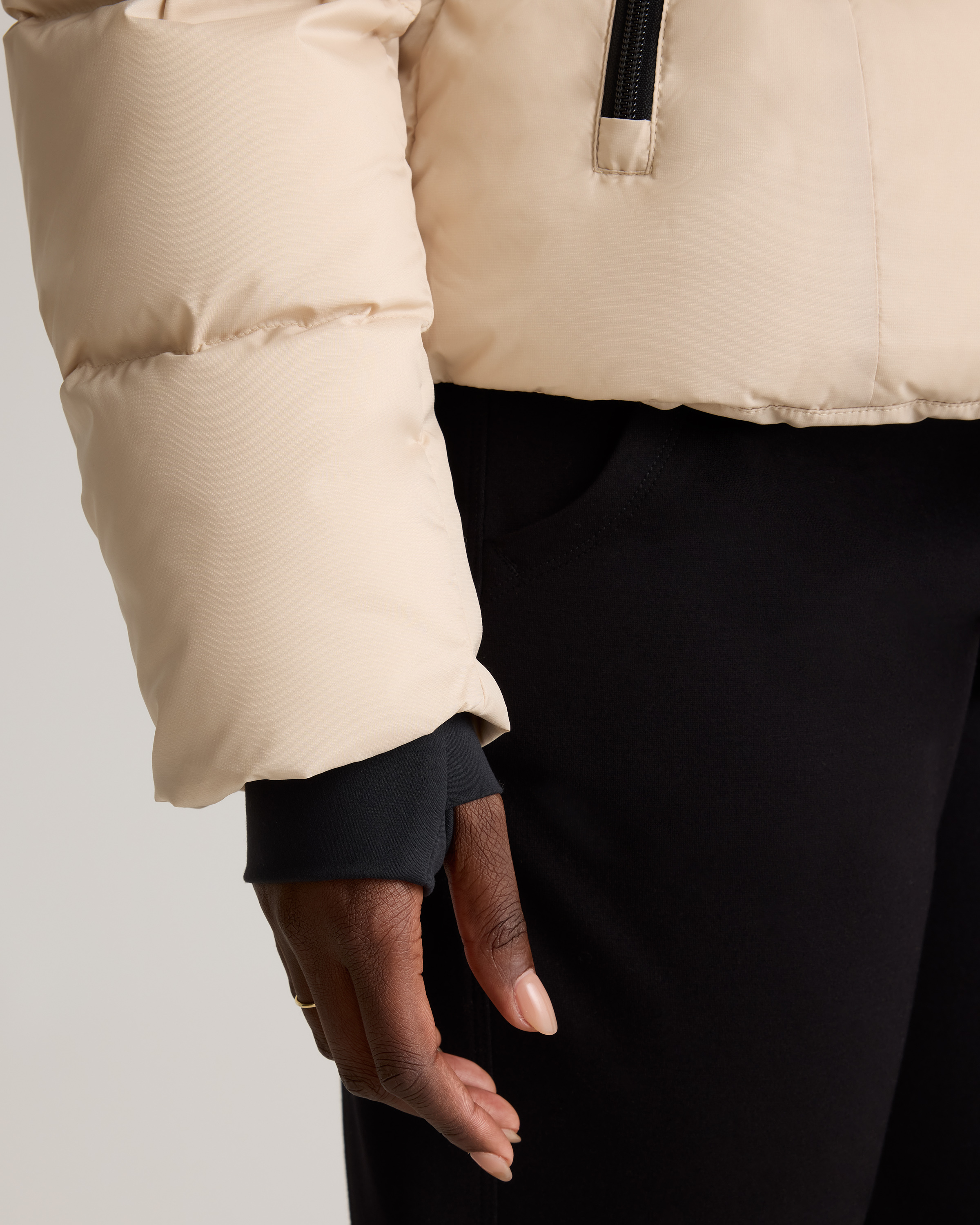Responsible Down Cinch Waist Puffer Jacket — Image 8