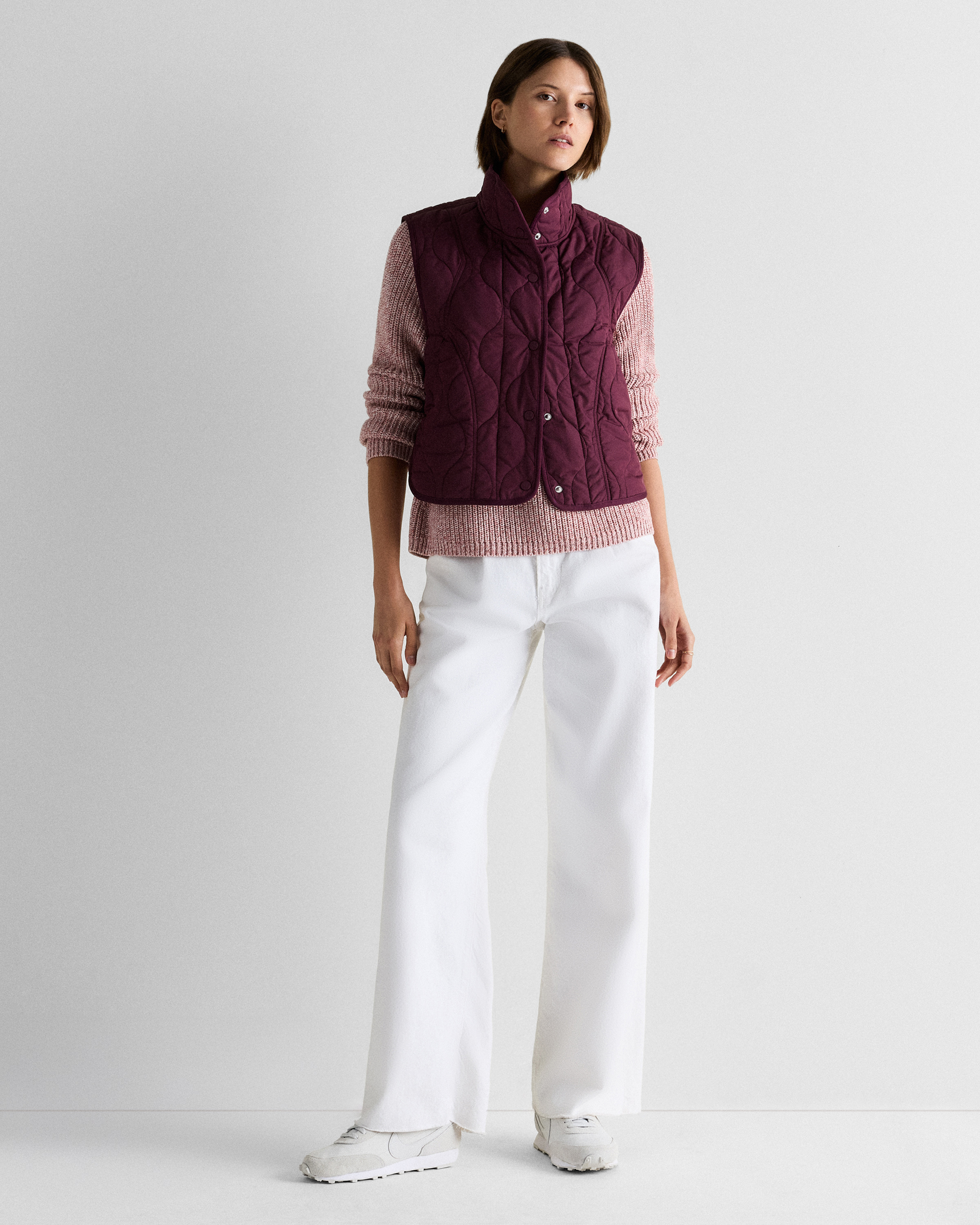 Featherless Quilted Puffer Vest — Image 12
