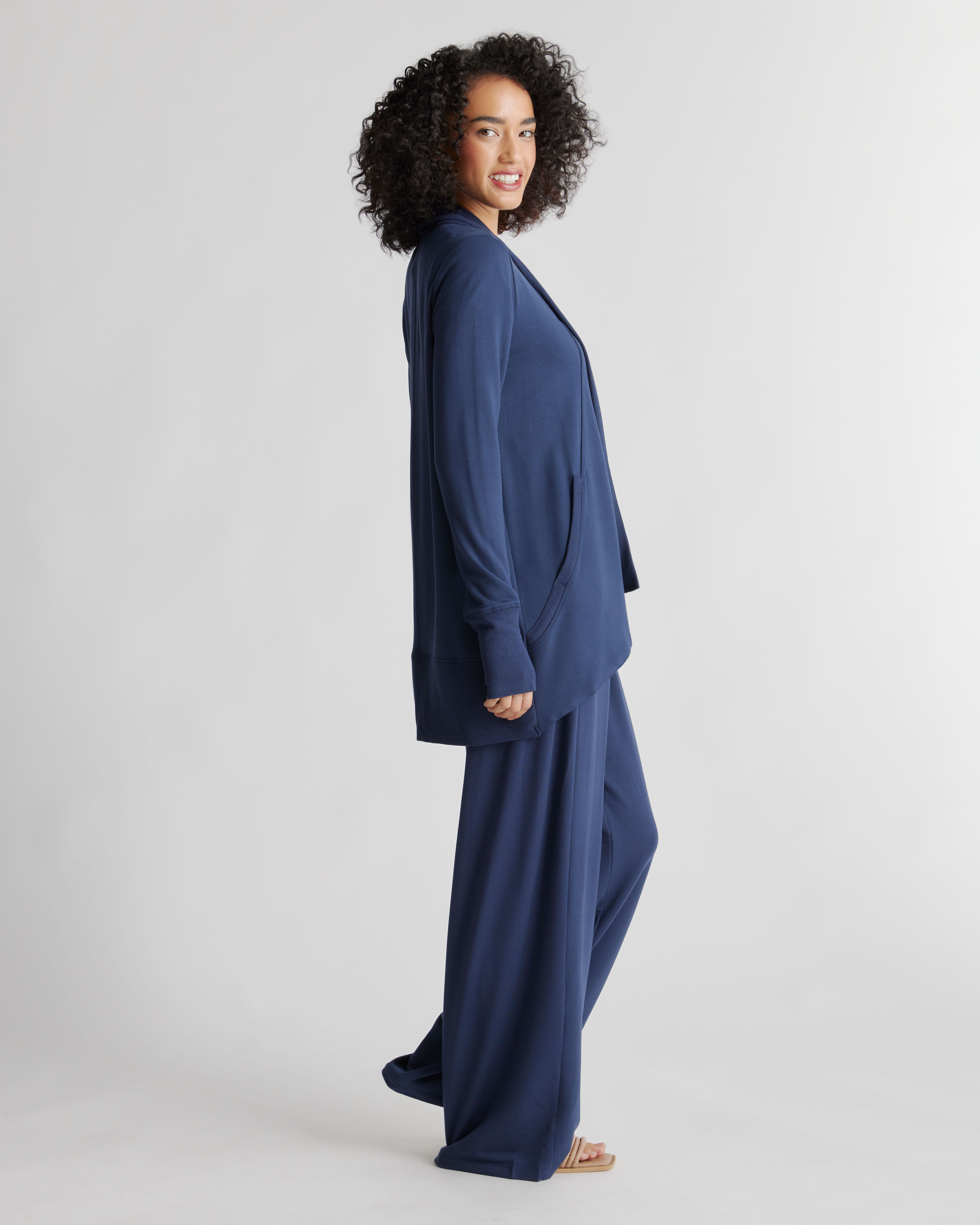 French Terry Modal Cardigan — Image 8