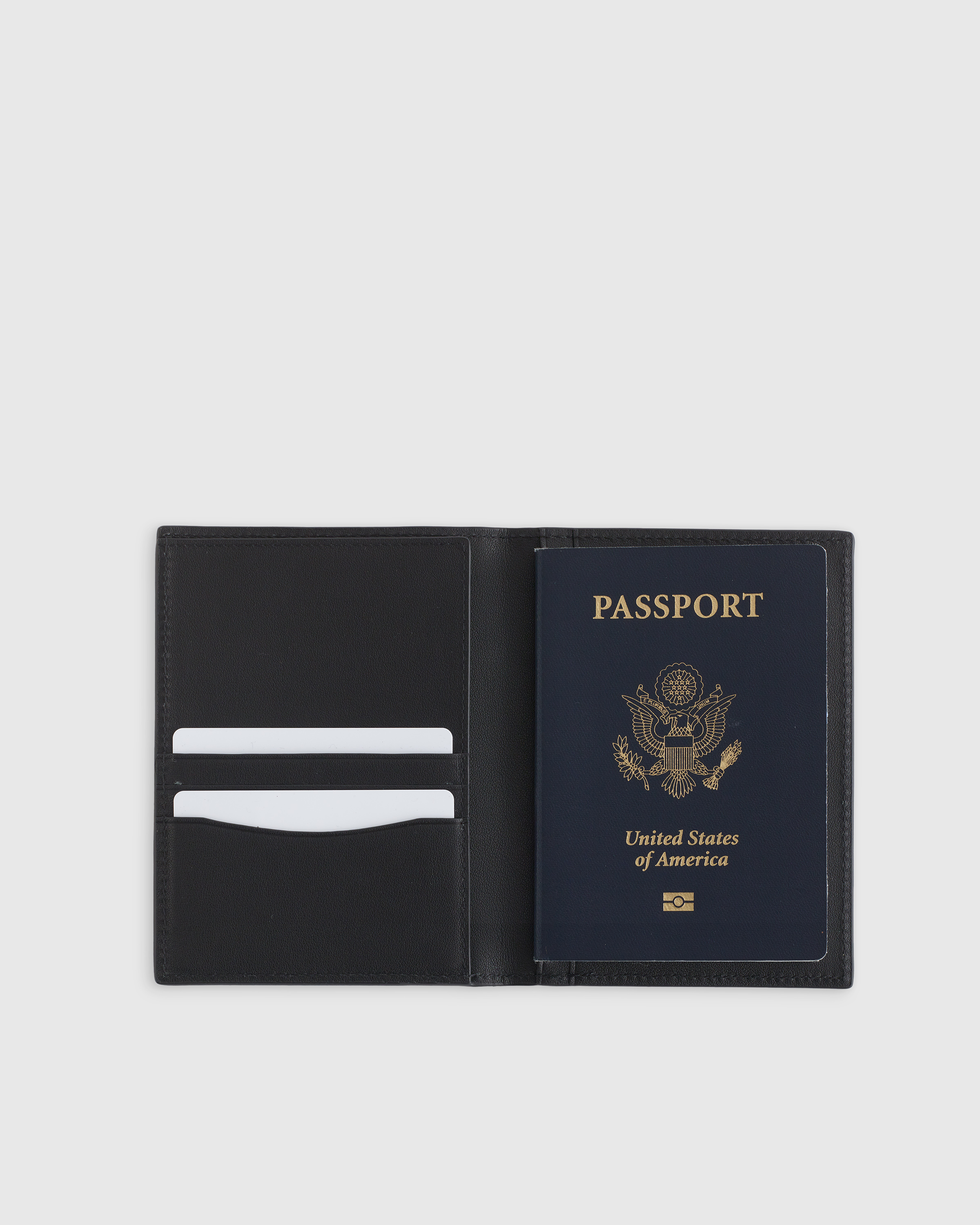 Nappa Leather RFID Blocking Passport Holder & Luggage Tags Set — Image 4