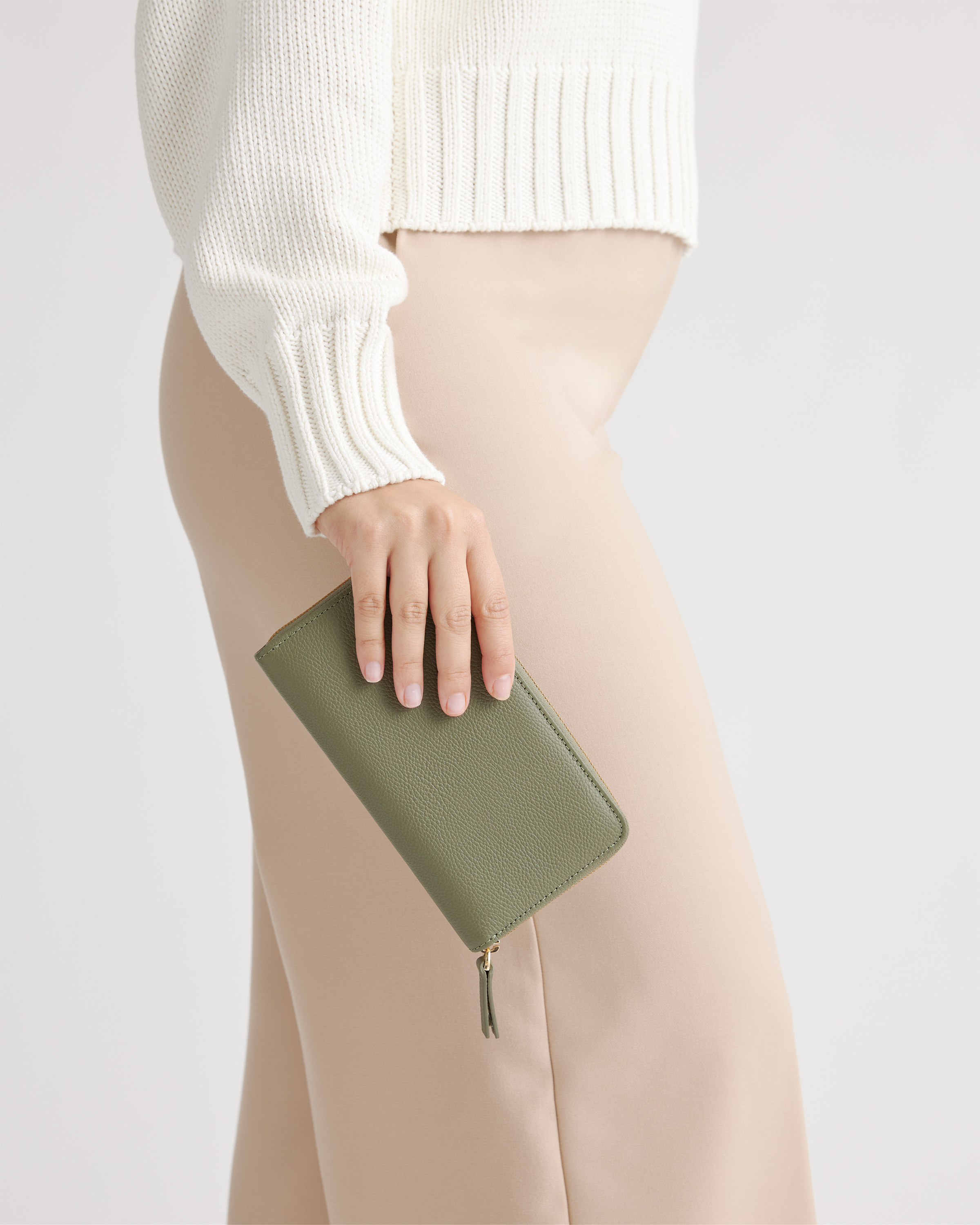 Italian Pebbled Leather Continental Wallet — Image 14
