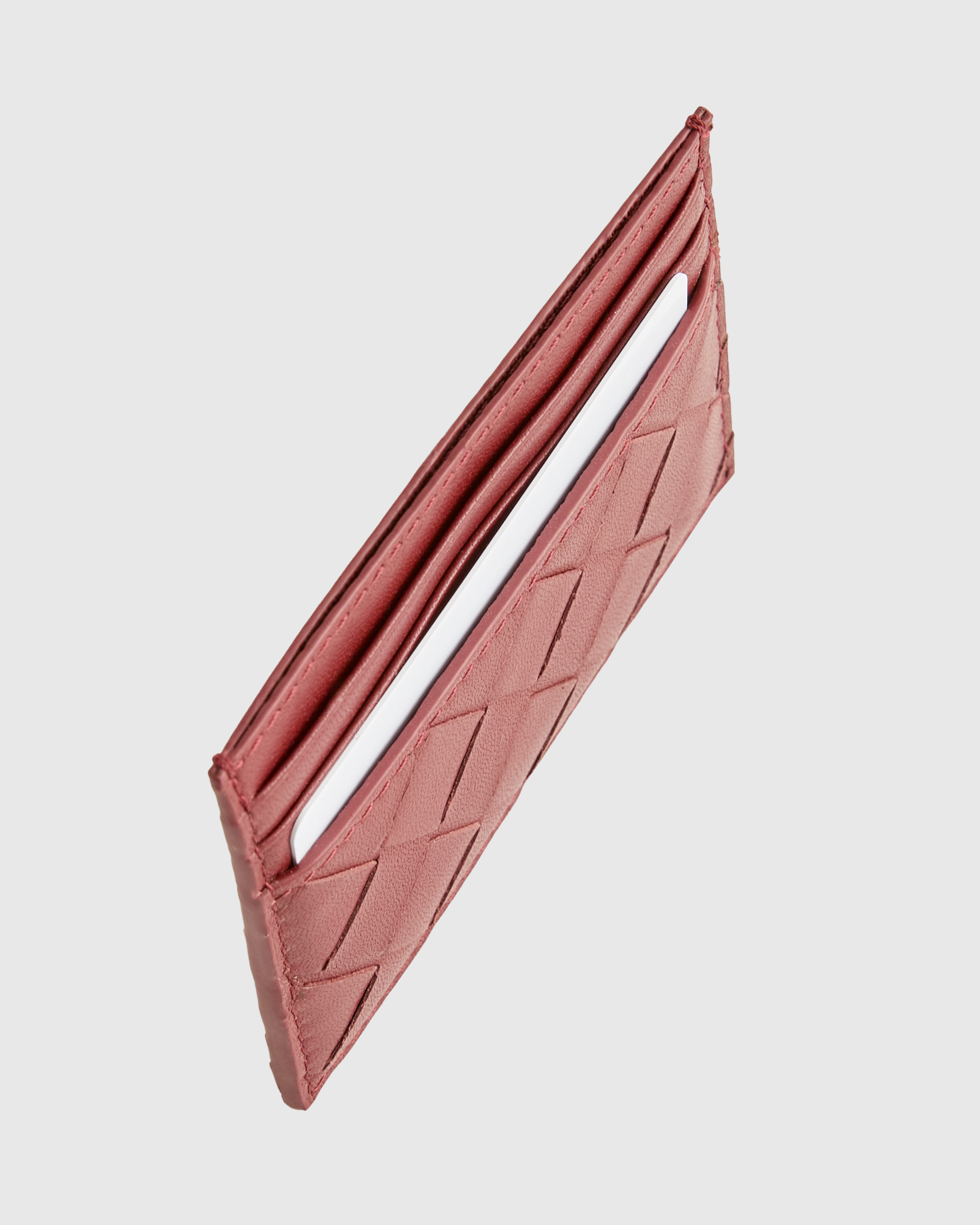 Italian Handwoven Leather Small Card Case — Image 17