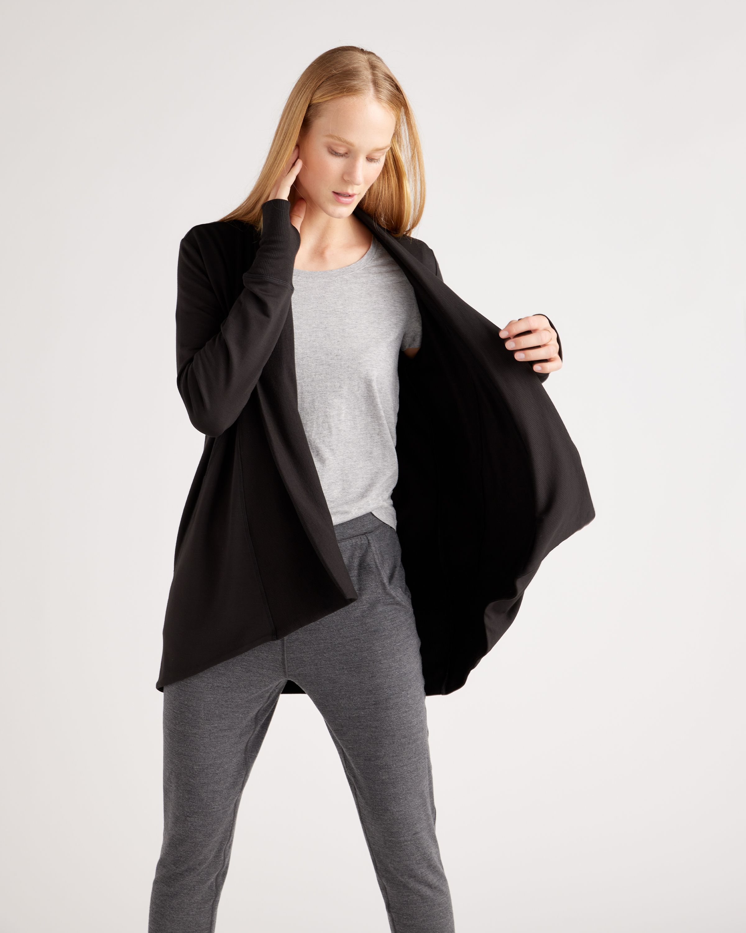 French Terry Modal Cardigan — Image 9