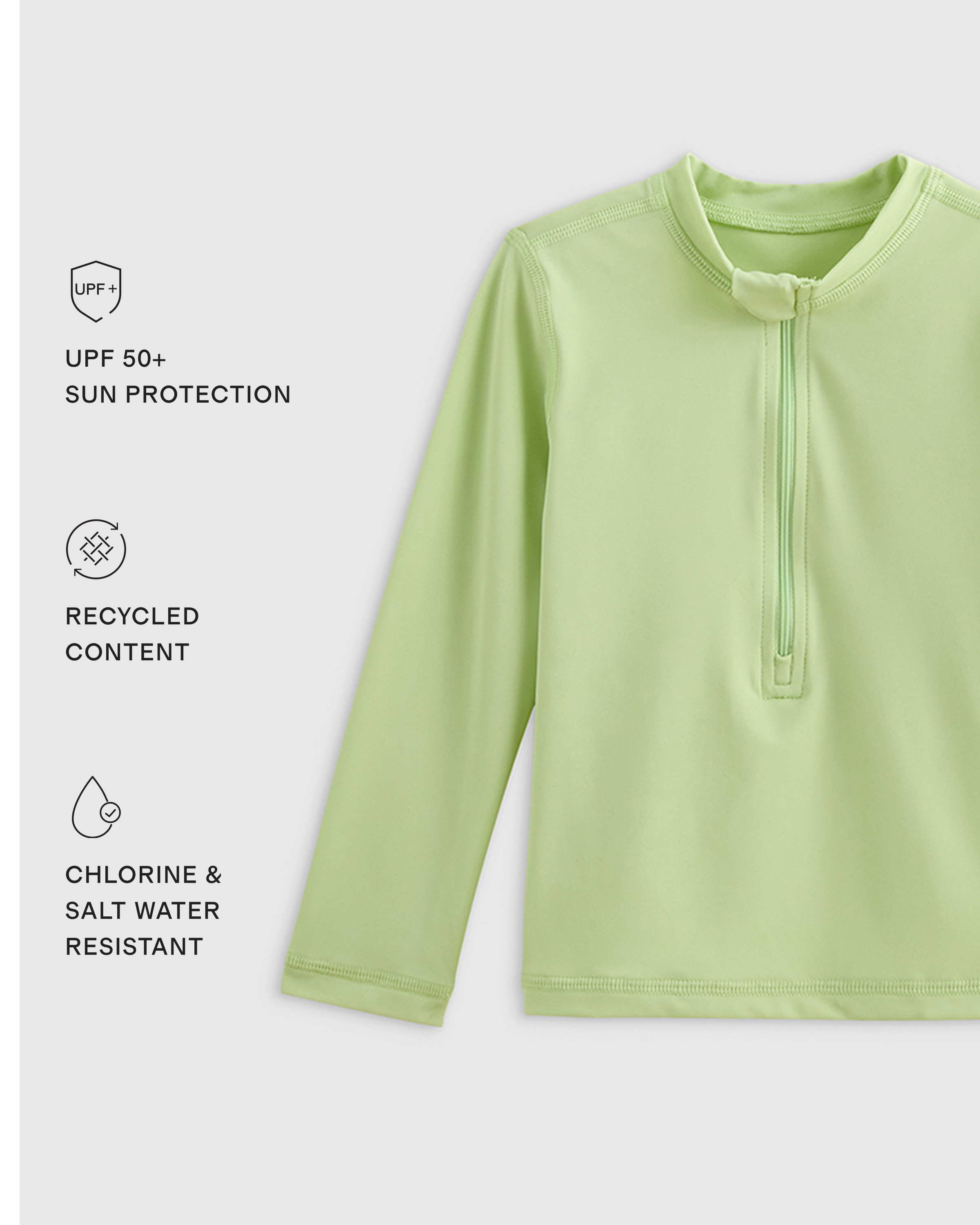 Long Sleeve Zip-Up Rash Guard — Image 13