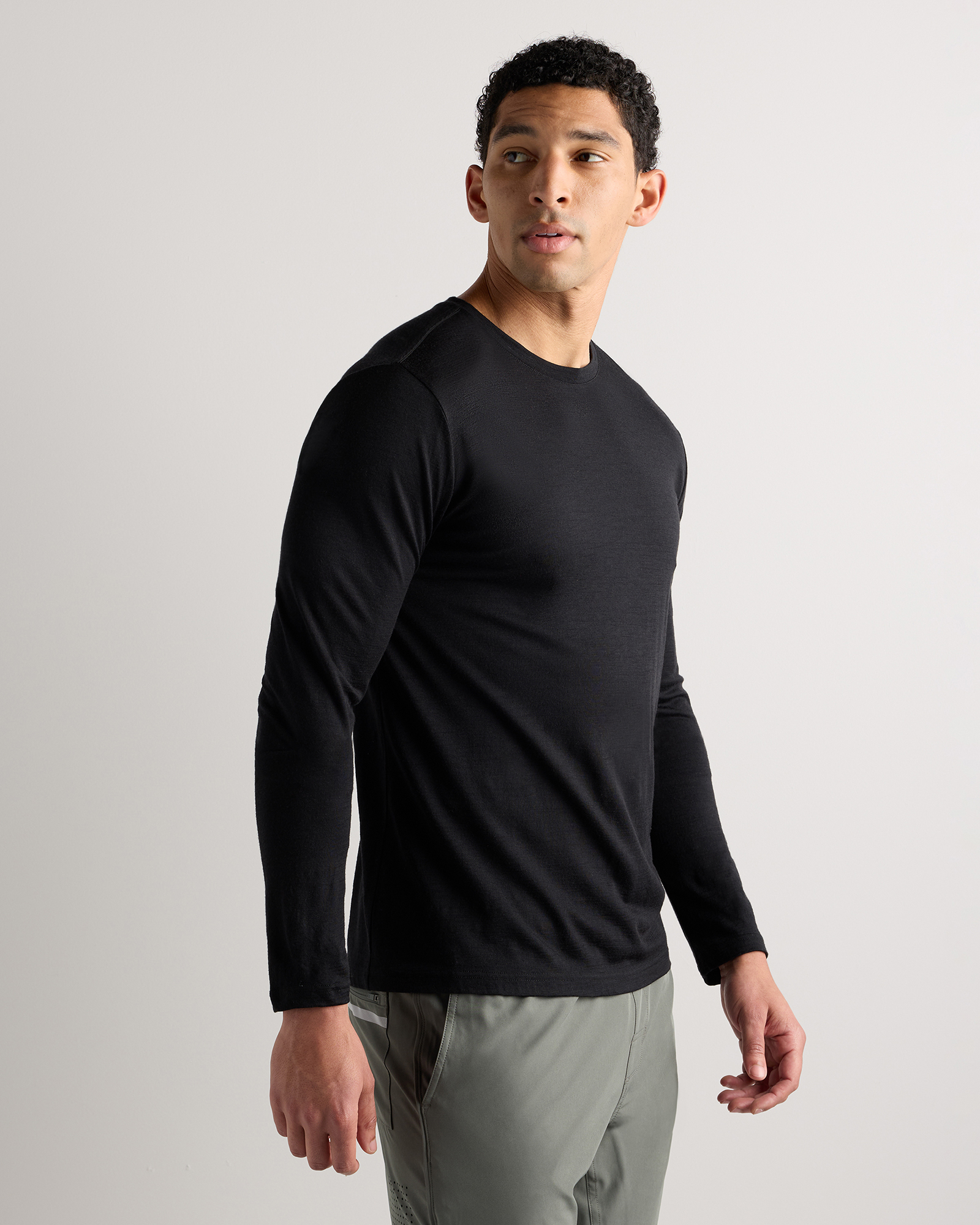 100% Merino Wool All-Season Long Sleeve Base Layer Tee — Image 15
