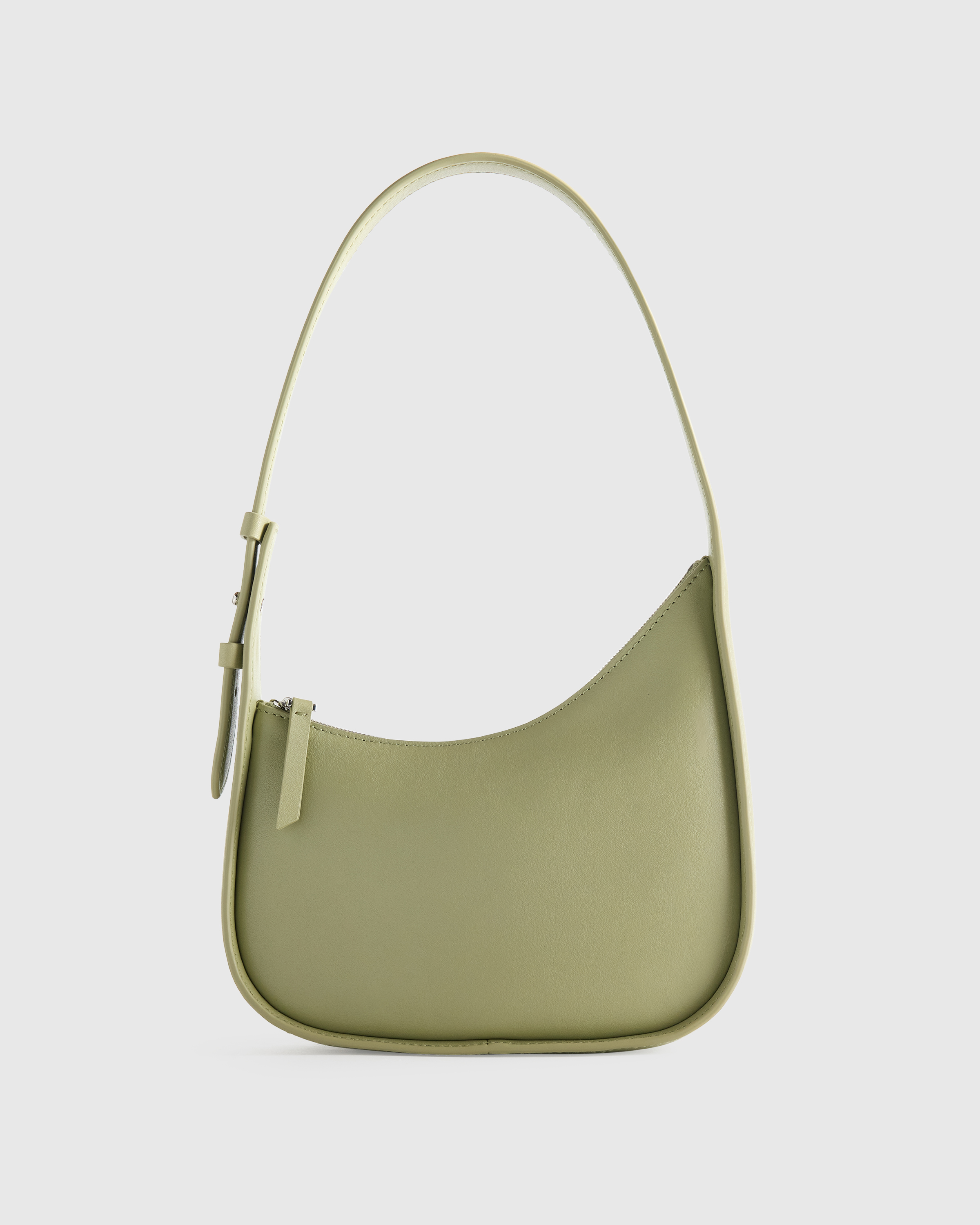 Italian Leather Asymmetrical Mini Shoulder Bag — Image 41