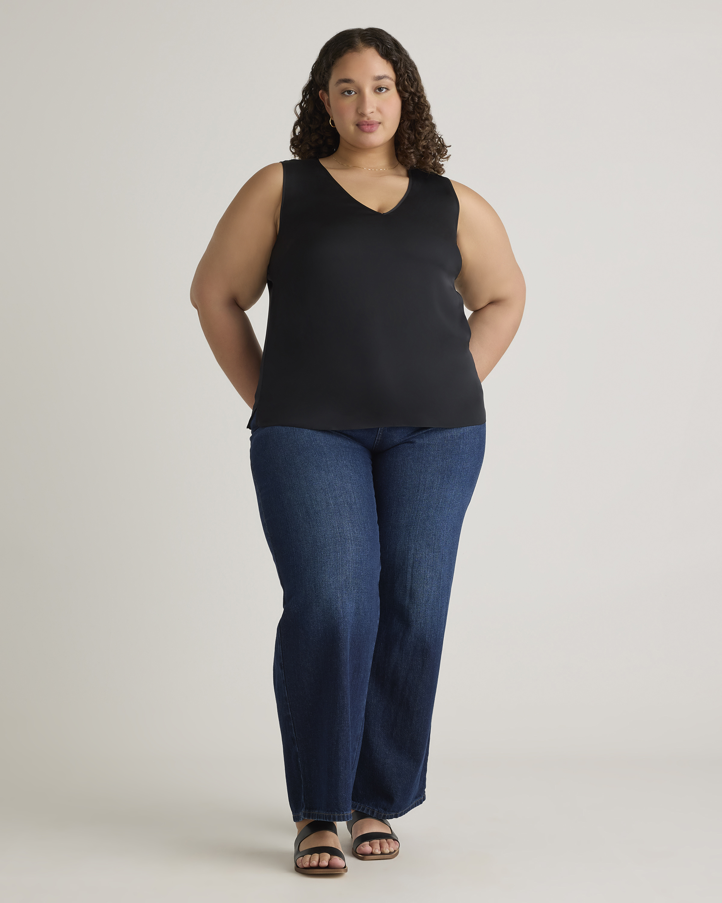 Washable Stretch Silk Tank — Image 14