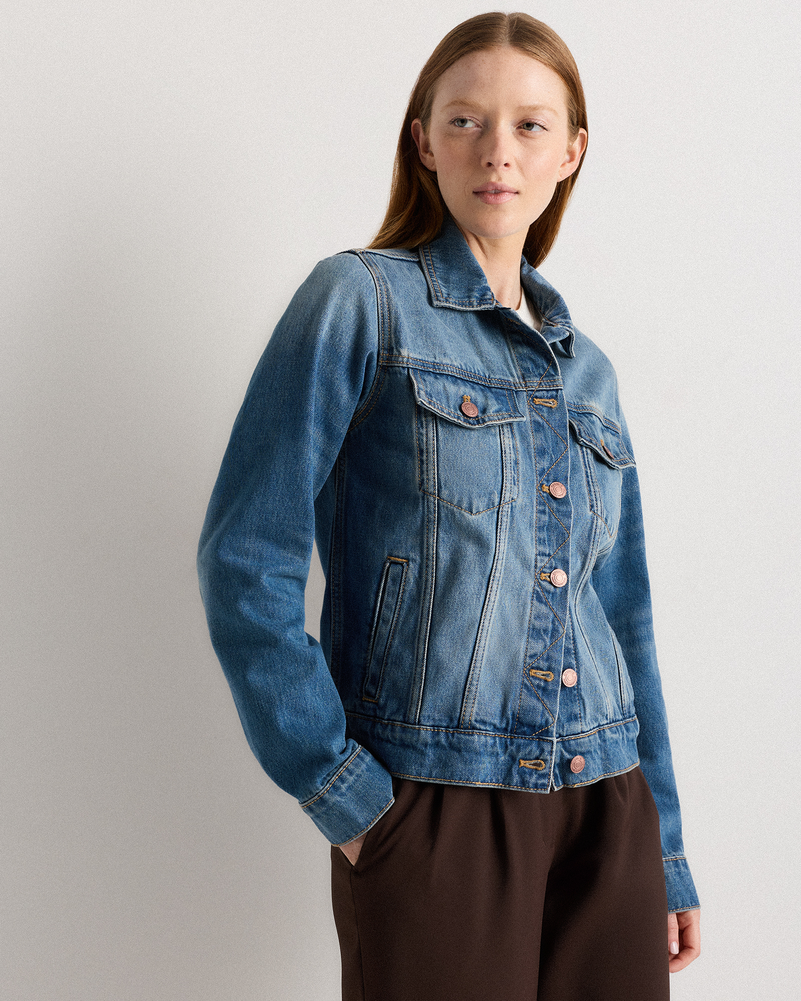 100% Organic Cotton Denim Jacket — Image 9