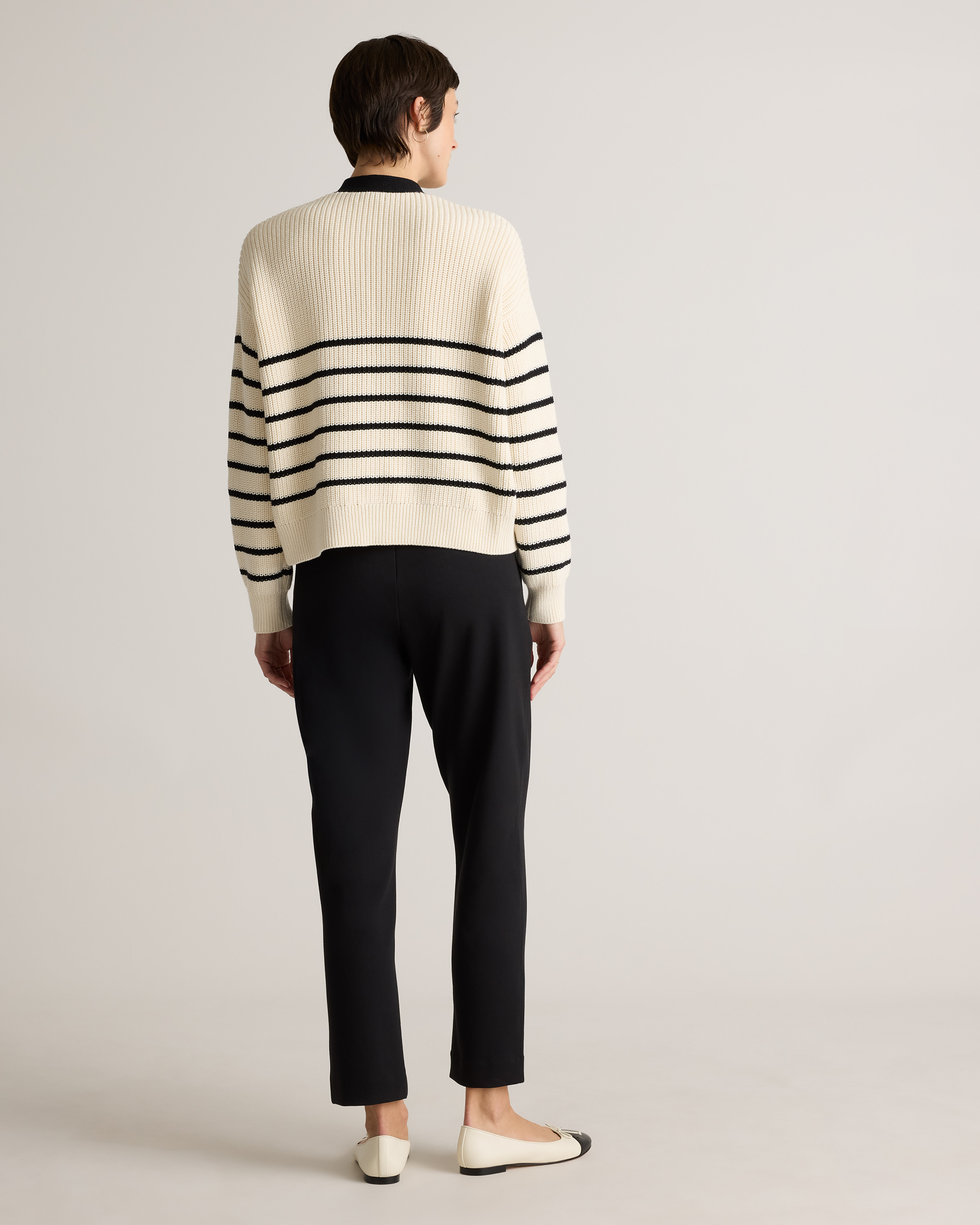 Organic Cotton Double Knit Straight Pants — Image 12