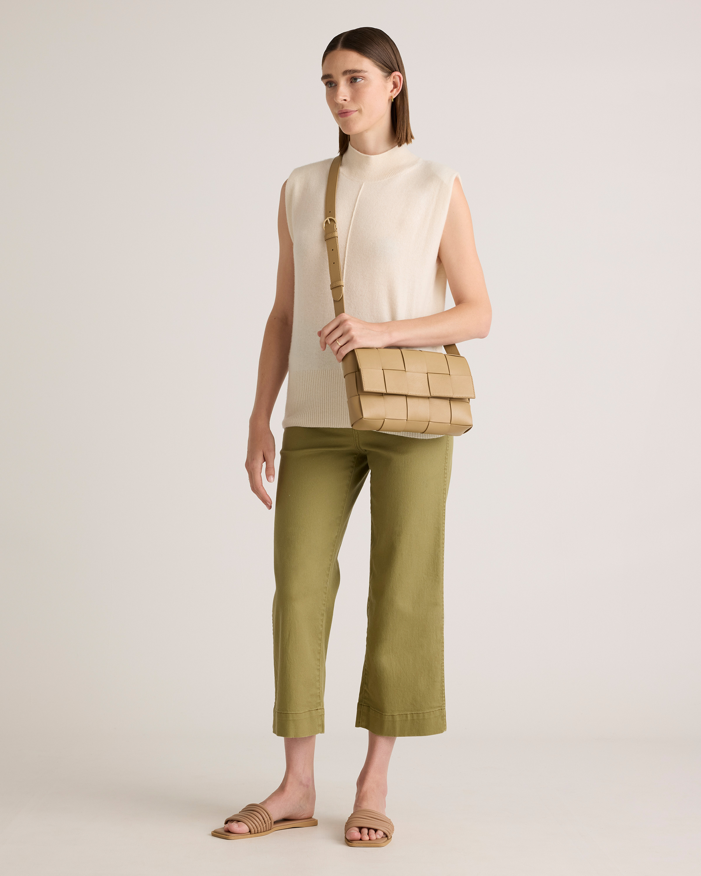 Italian Leather Handwoven Flap Crossbody — Image 12