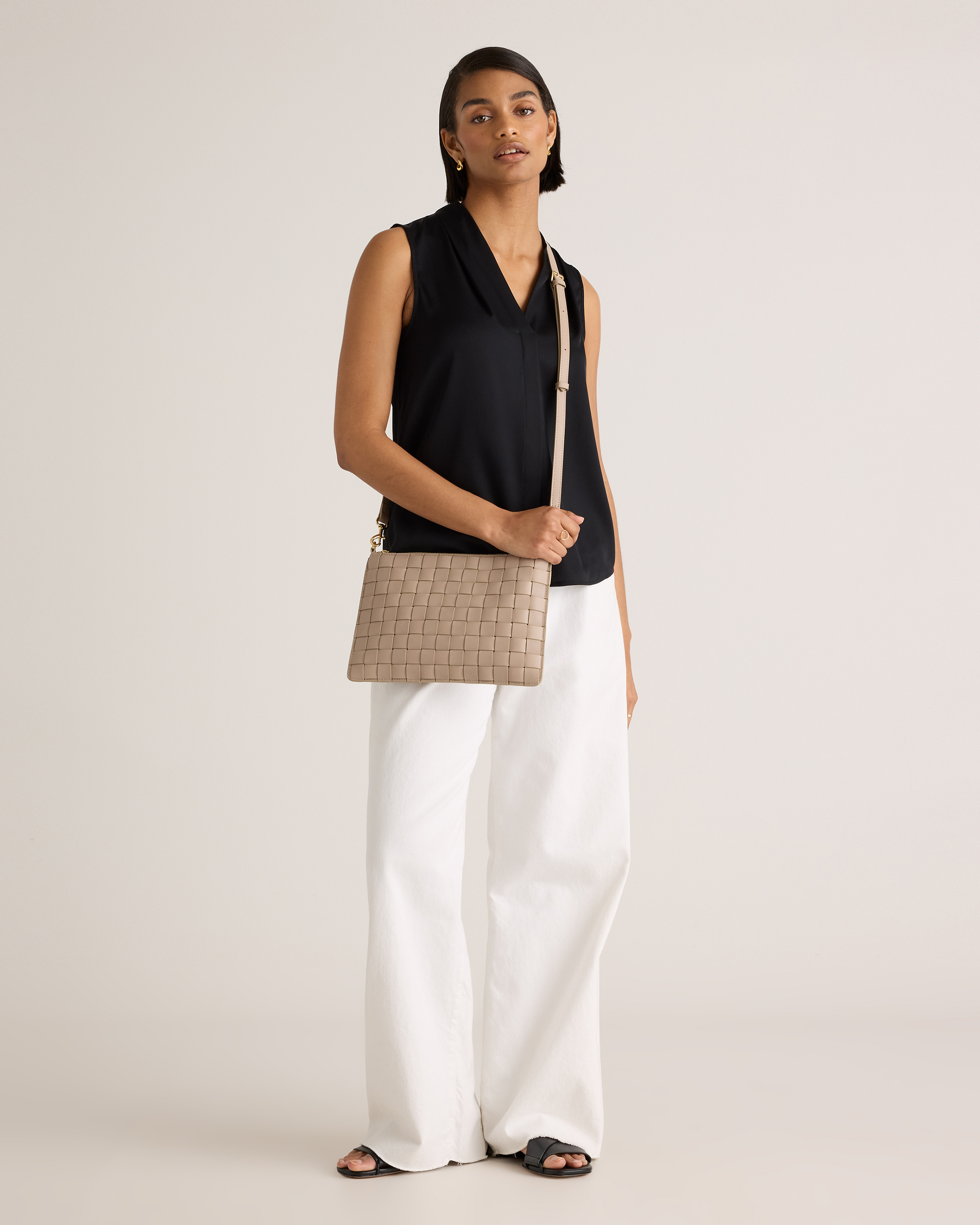 Italian Leather Handwoven Convertible Crossbody — Image 10