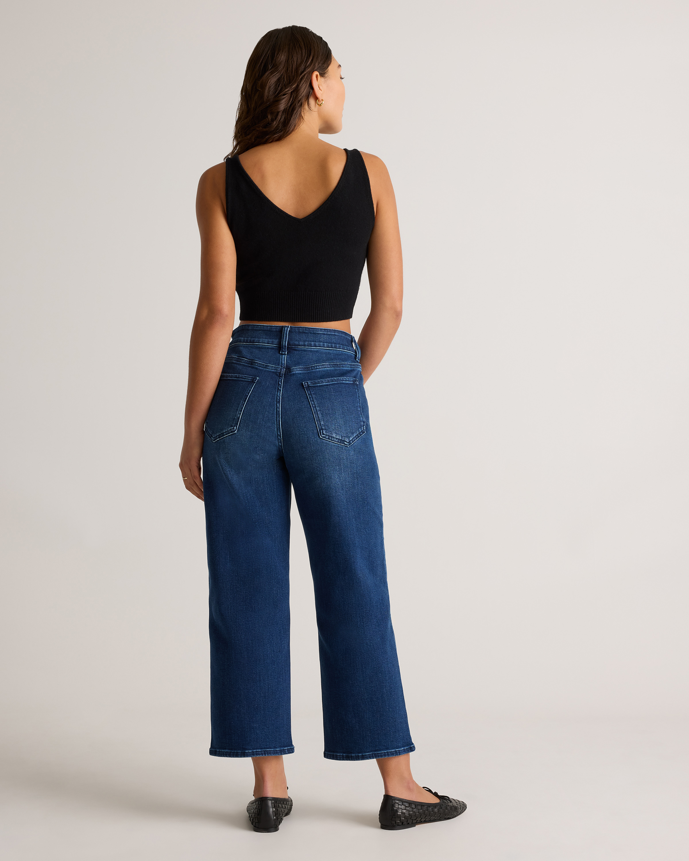 Bella Stretch Patch Pocket Wide Leg Jeans — Image 21