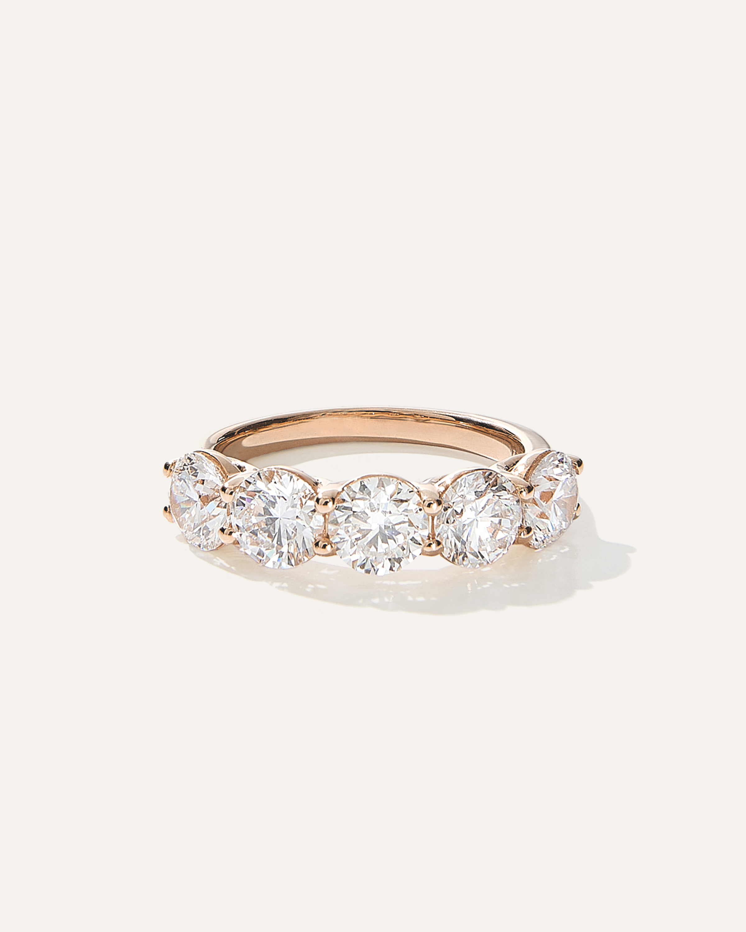 Lab Grown Diamond Five Stone Band — Image 6
