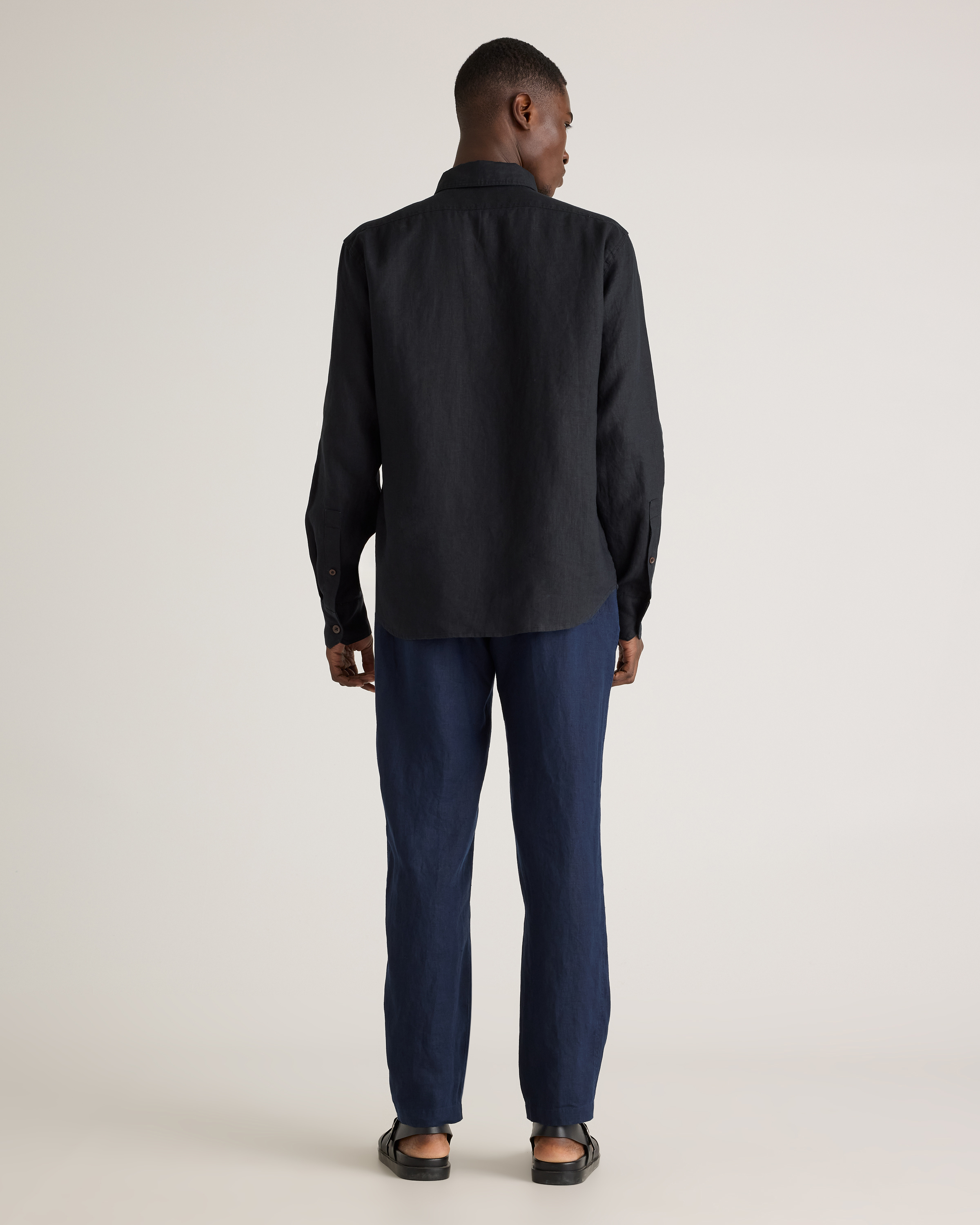 100% European Linen Drawstring Beach Pants — Image 16