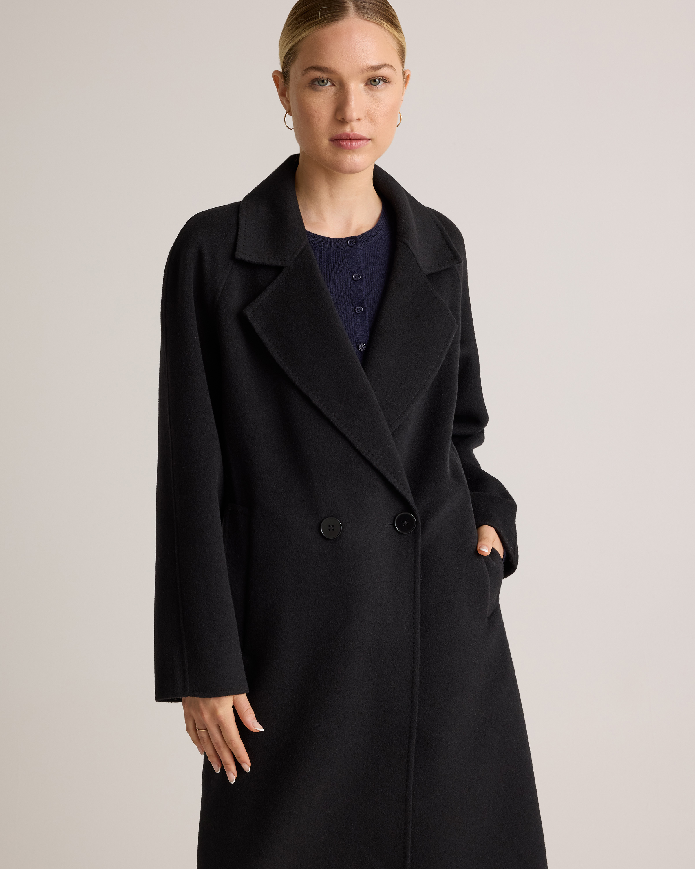 Double-Faced Merino Wool Notched Lapel Coat — Image 14