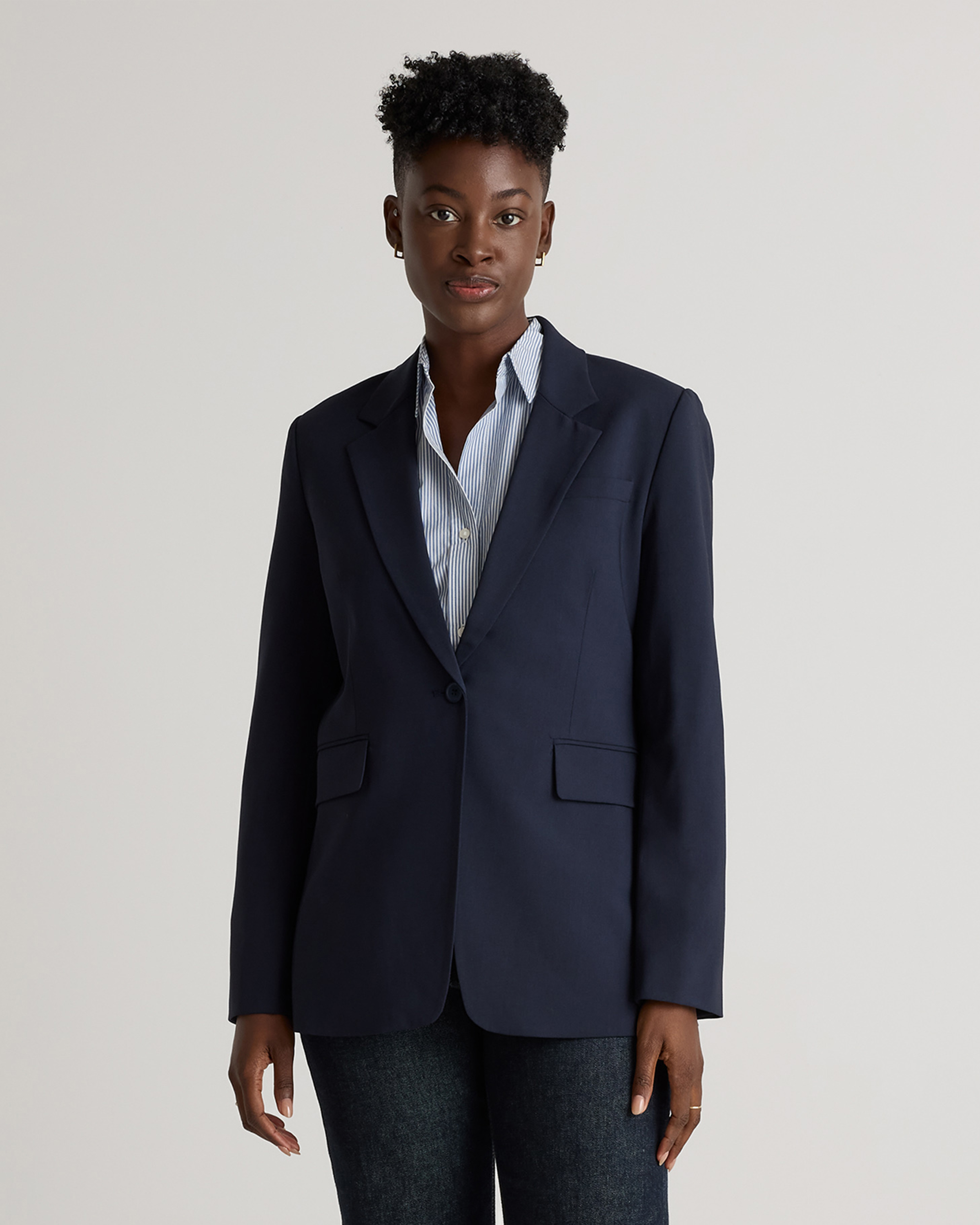 Italian Wool Long Blazer — Image 32