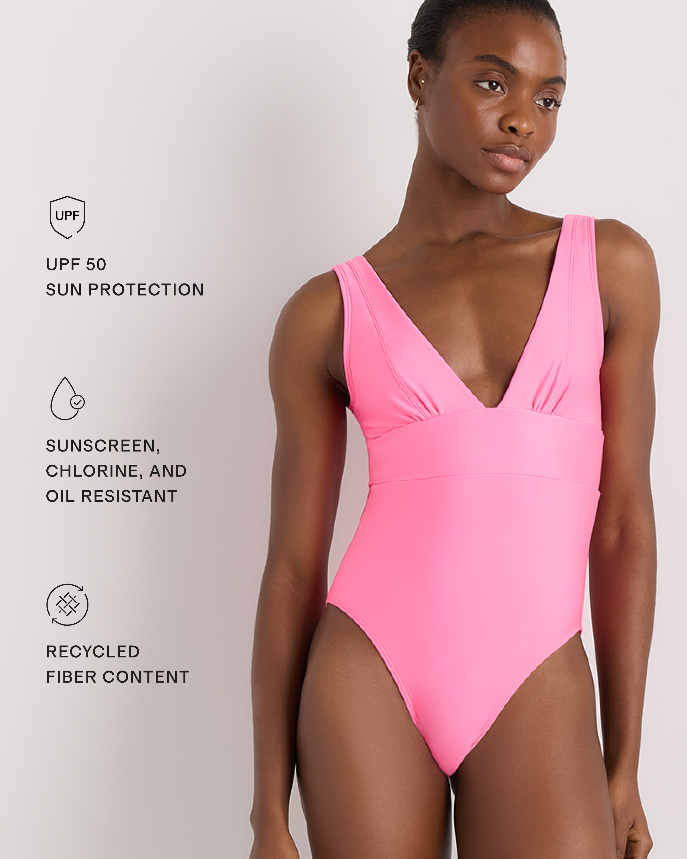 Italian Plunge One-Piece Swimsuit — Image 42