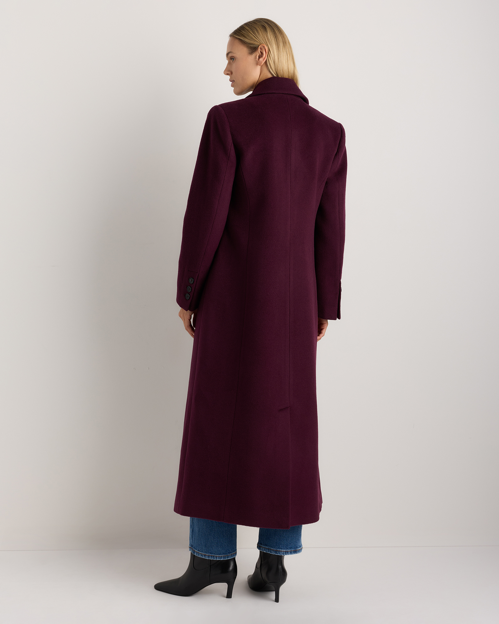 Wool Cashmere Tailored Long Coat — Image 24