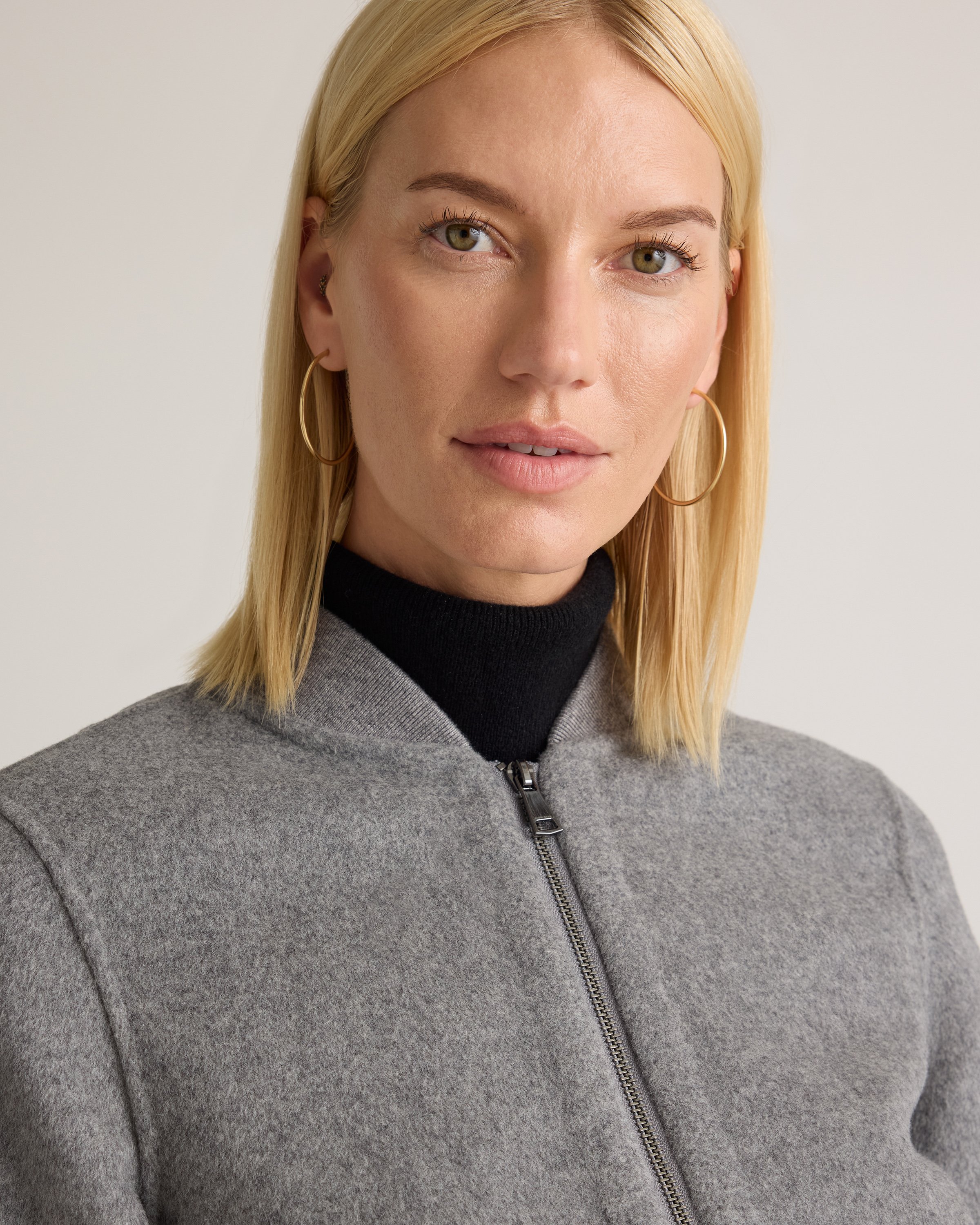 Double-Faced Merino Wool Bomber Jacket — Image 5