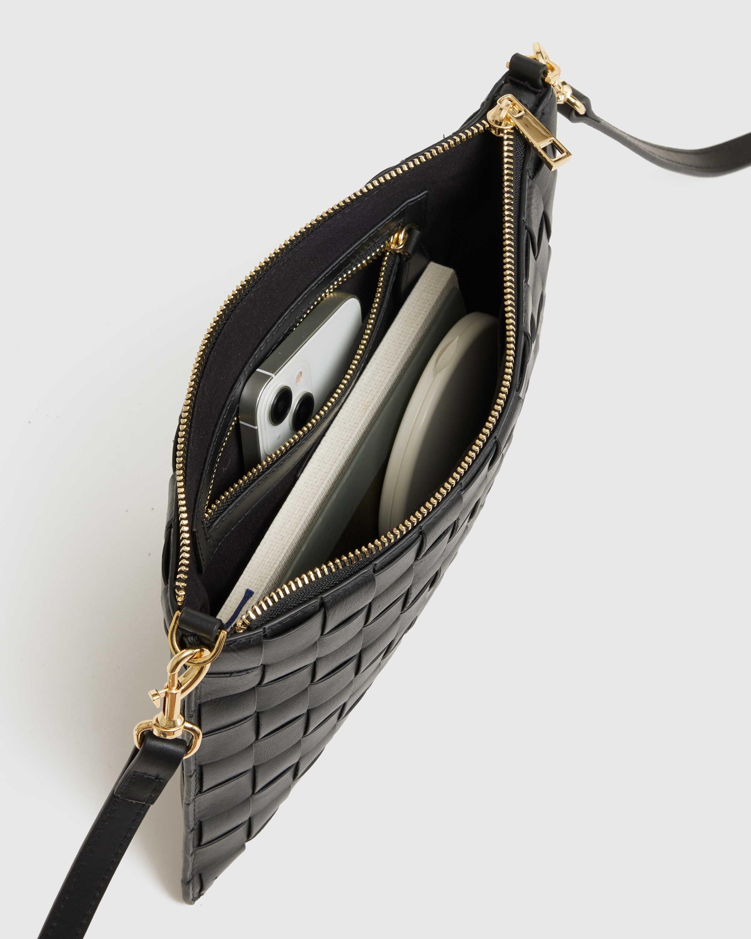 Italian Leather Handwoven Convertible Crossbody — Image 13
