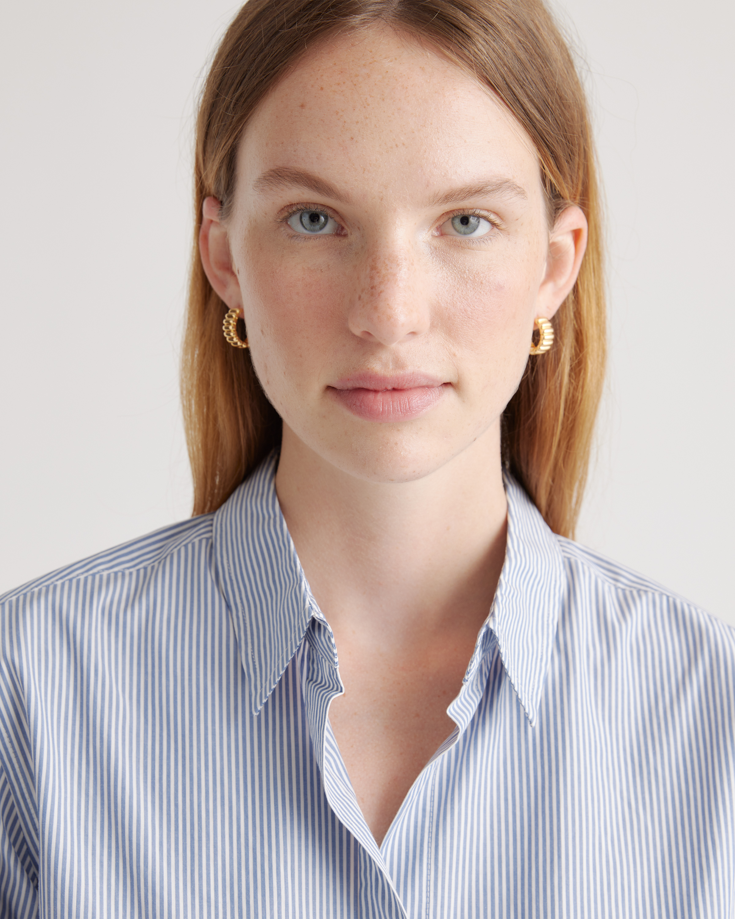 100% Organic Cotton Poplin Long Sleeve Shirt — Image 9