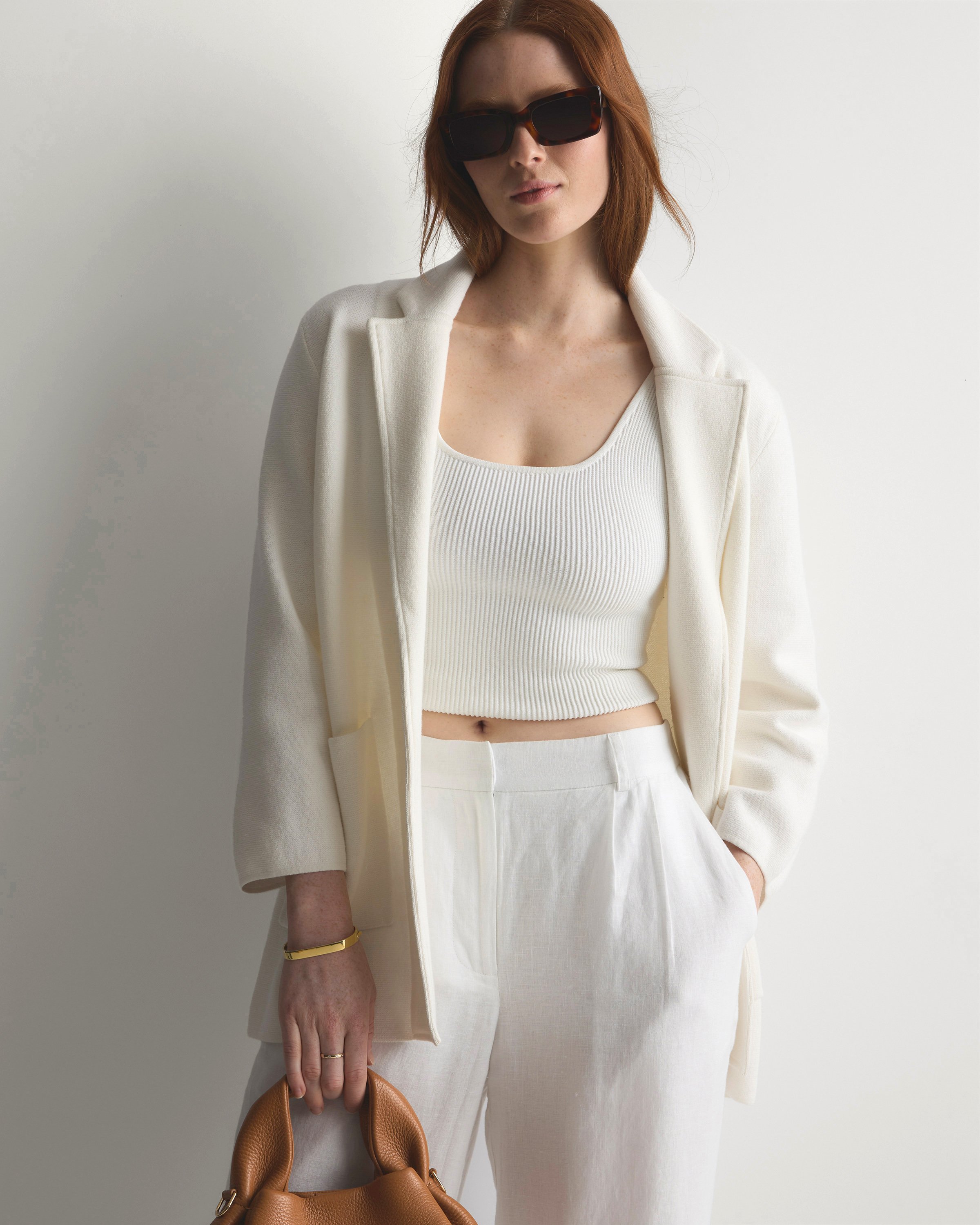 100% Organic Cotton Knit Blazer — Image 20