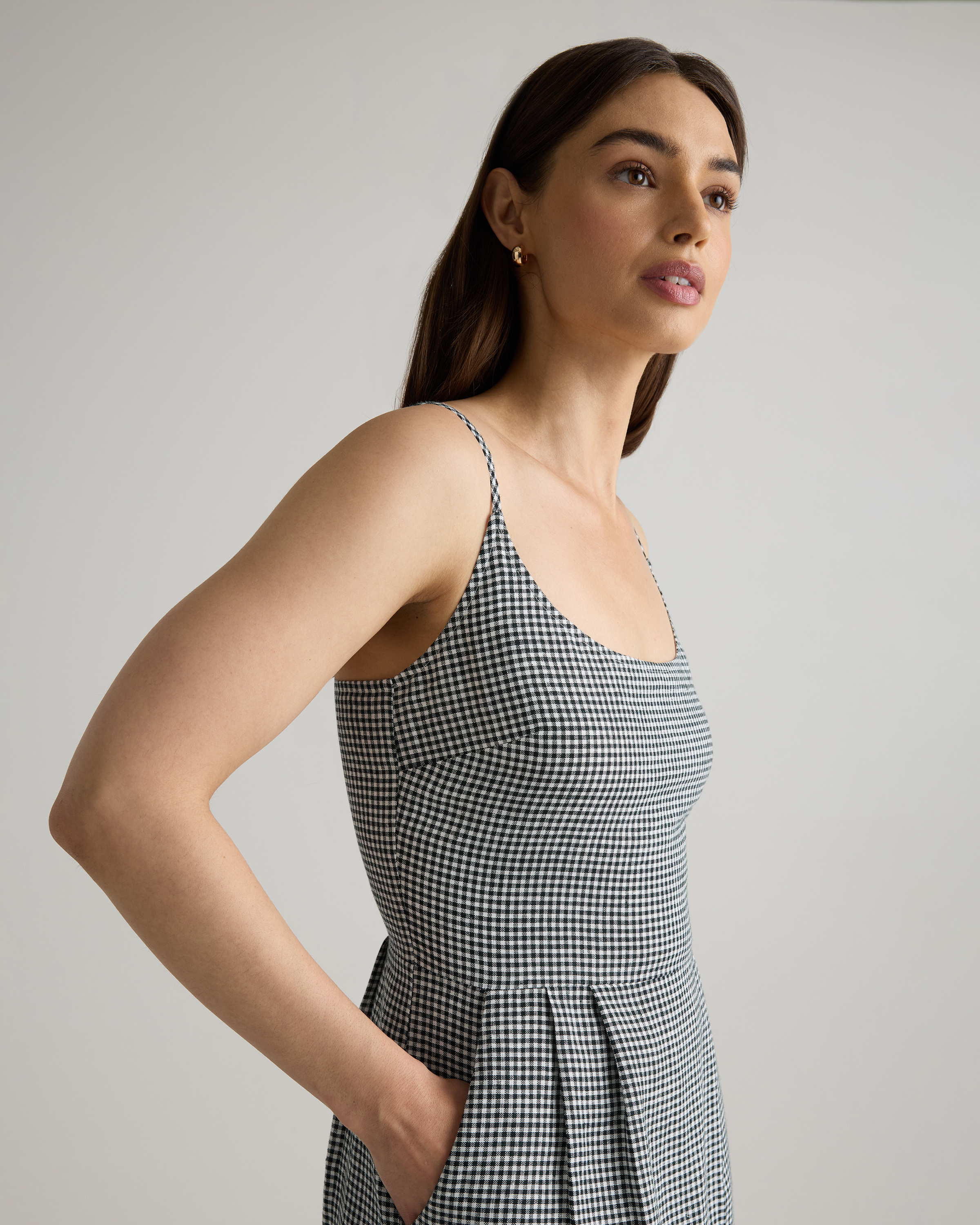 100% European Linen Scoop Neck Midi Dress — Image 13
