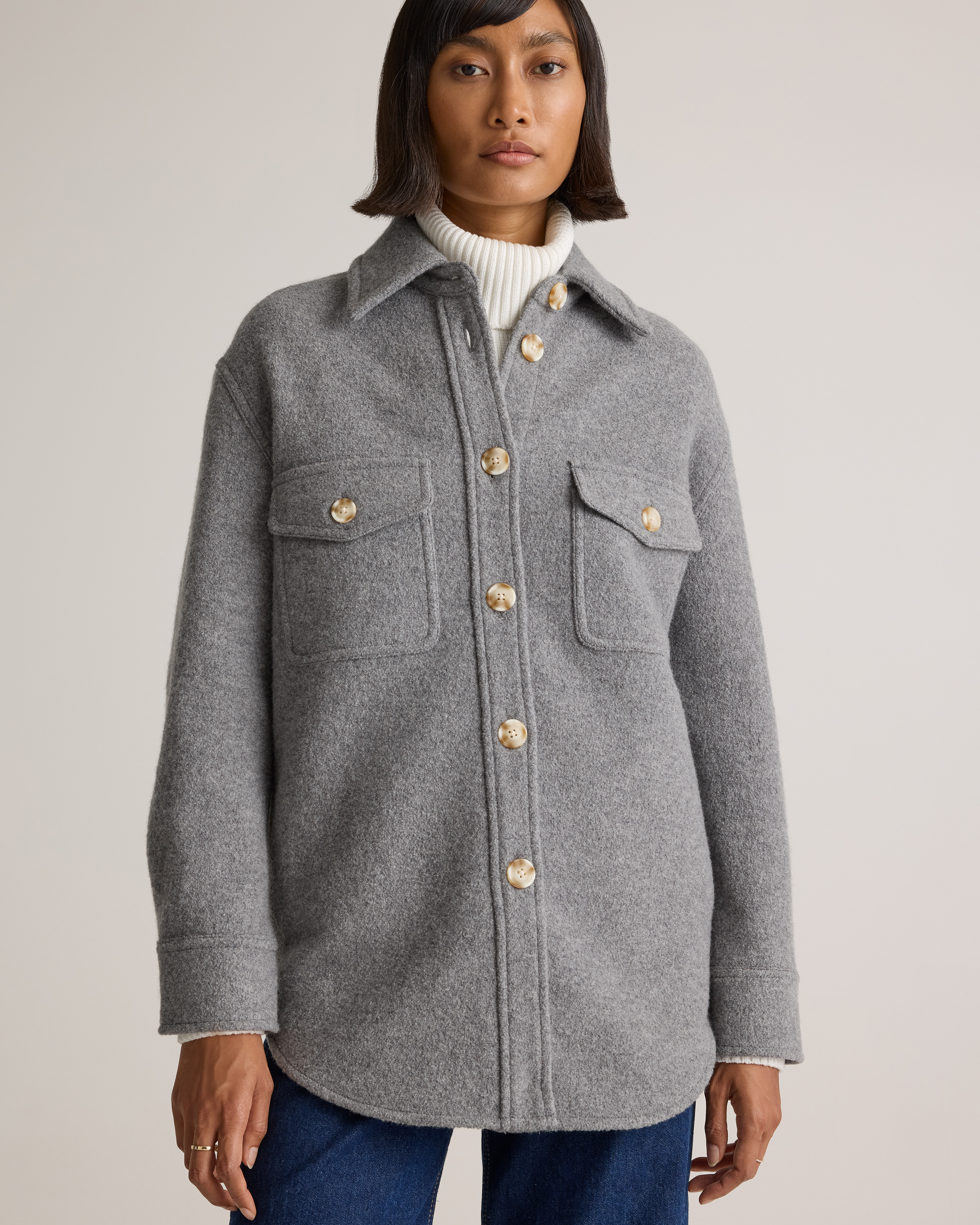 100% Merino Wool Shirt Jacket — Image 9