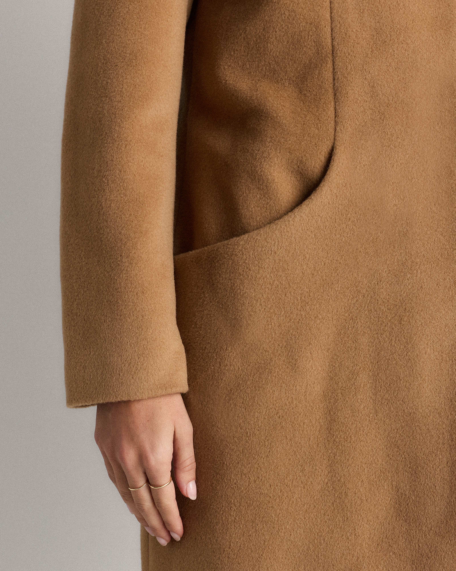 Wool Cashmere Cocoon Coat — Image 3