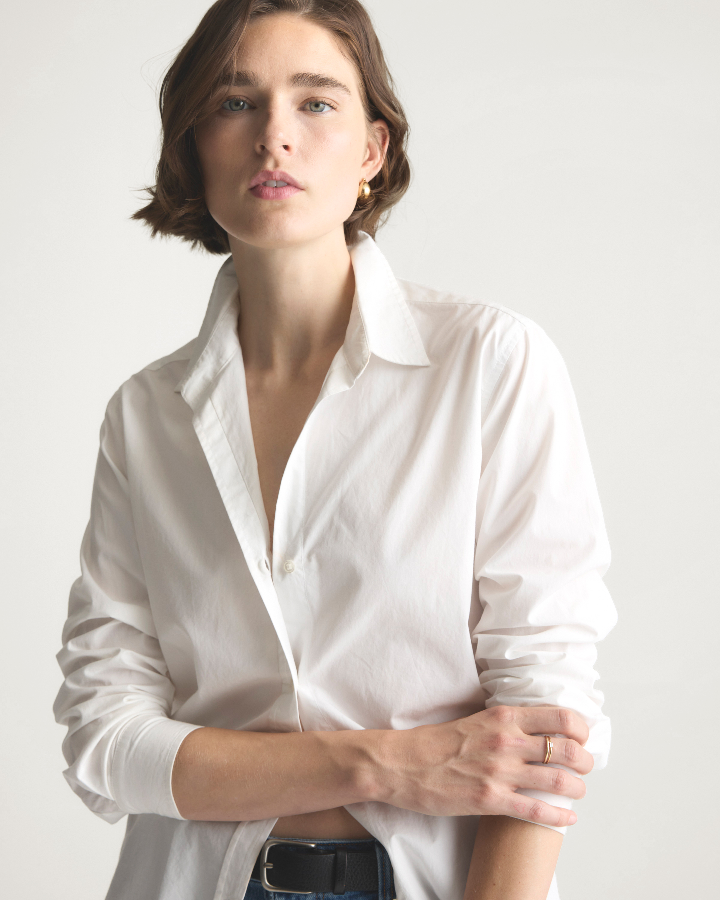 100% Organic Cotton Poplin Long Sleeve Shirt — Image 25