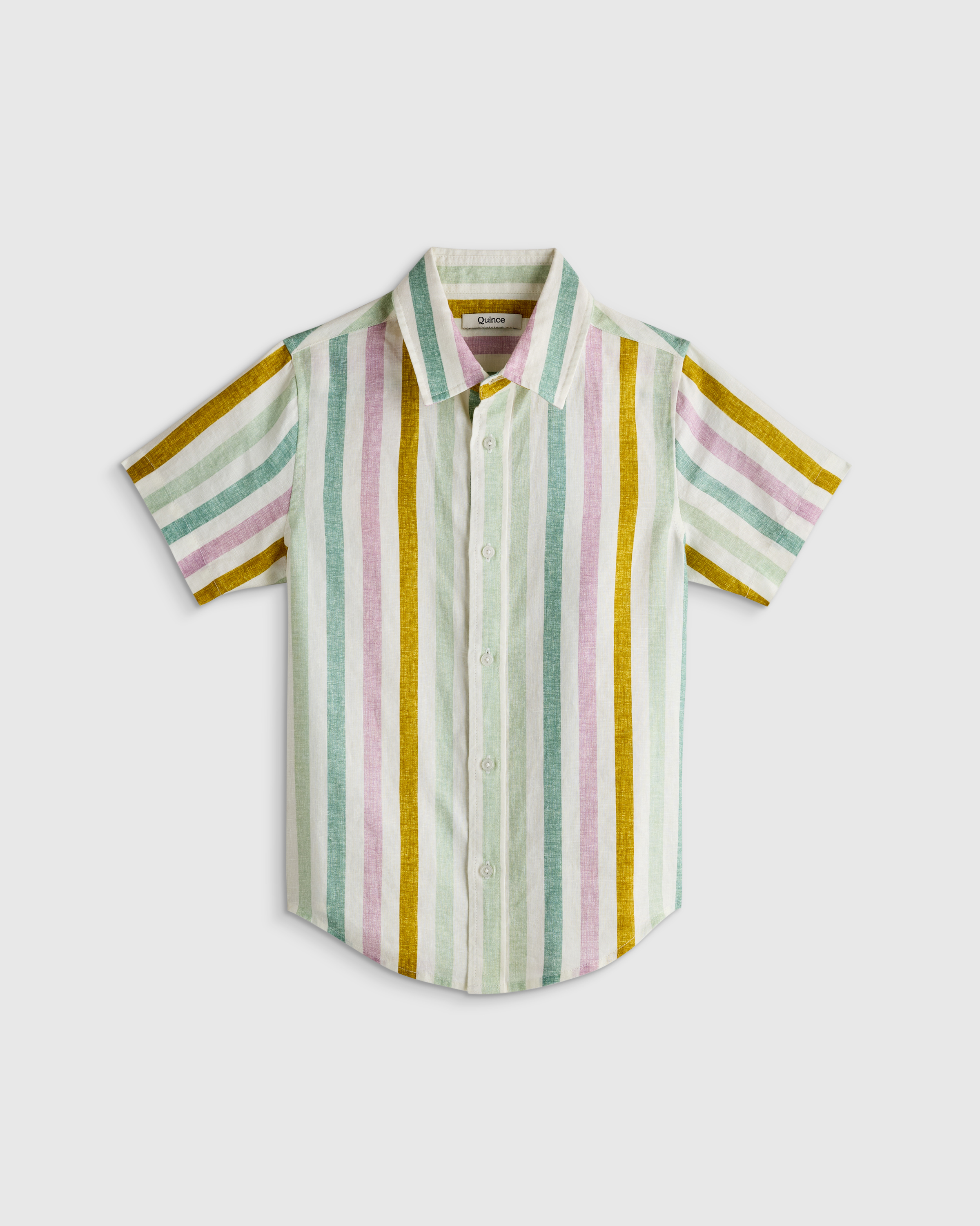 100% European Linen Printed Short Sleeve Shirt — Image 7