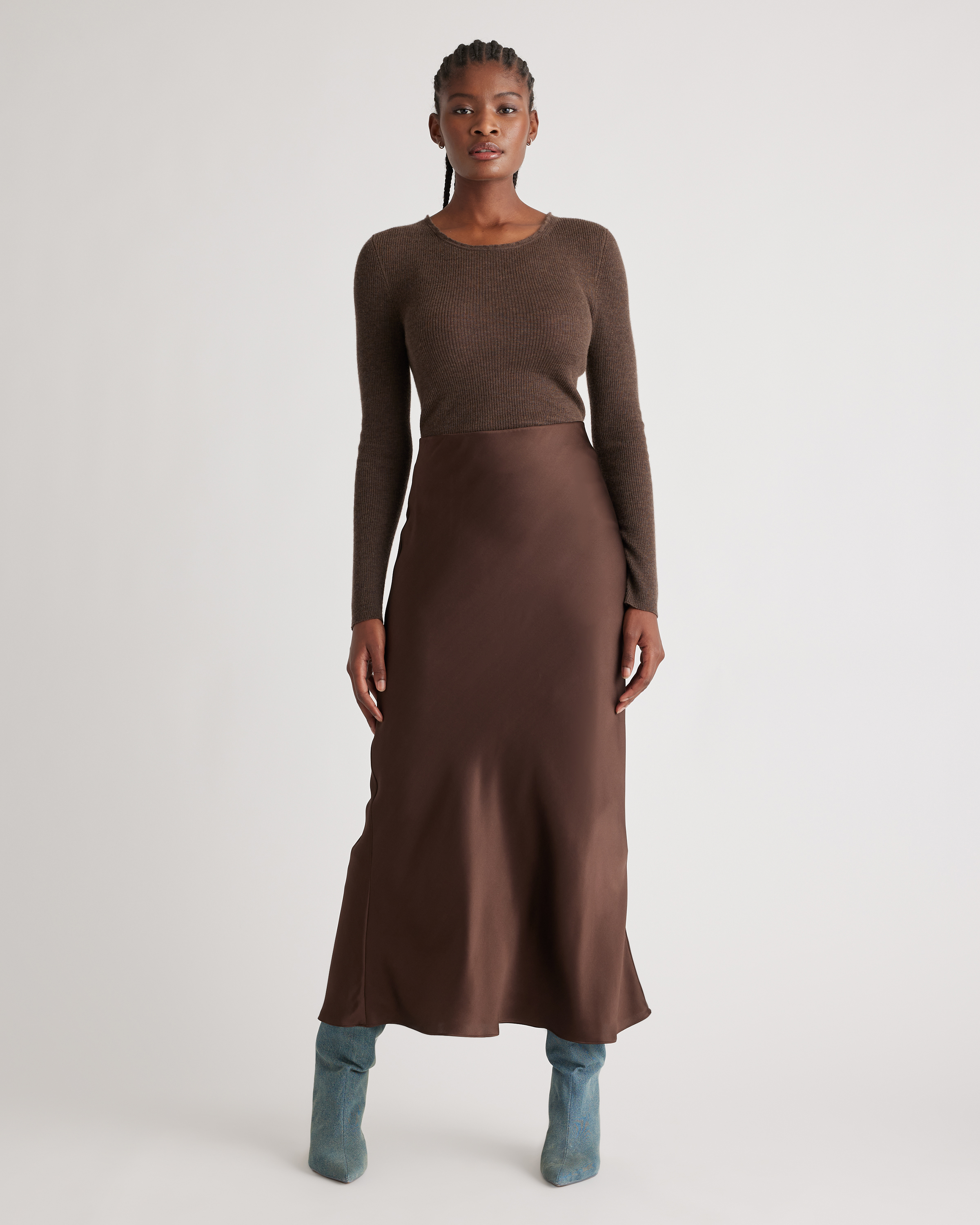 100% Washable Silk Maxi Skirt — Image 16