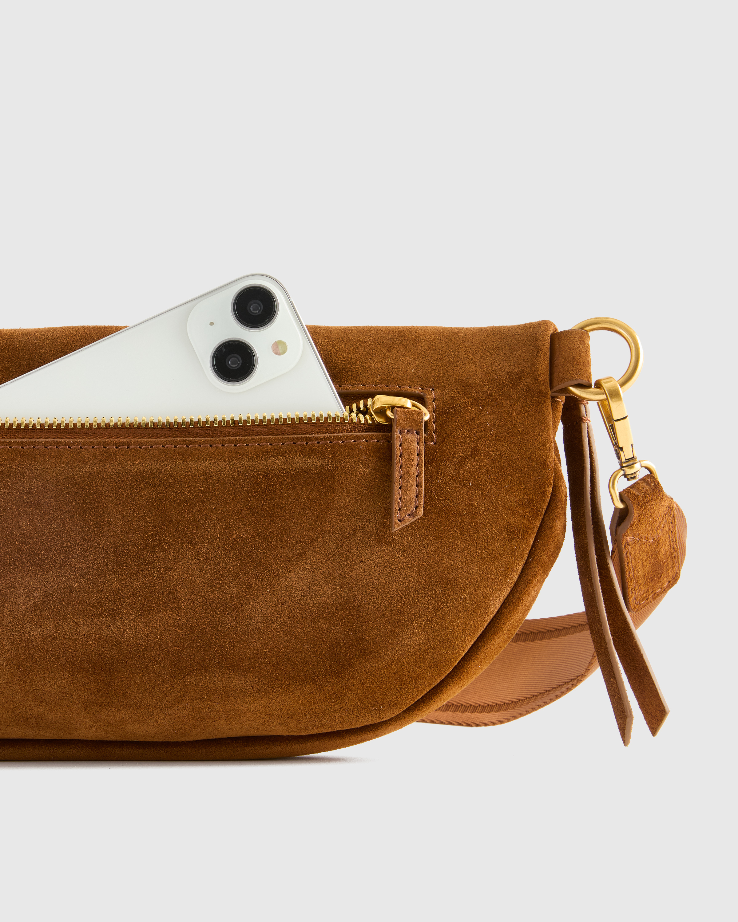 Italian Suede Sling Bag — Image 13