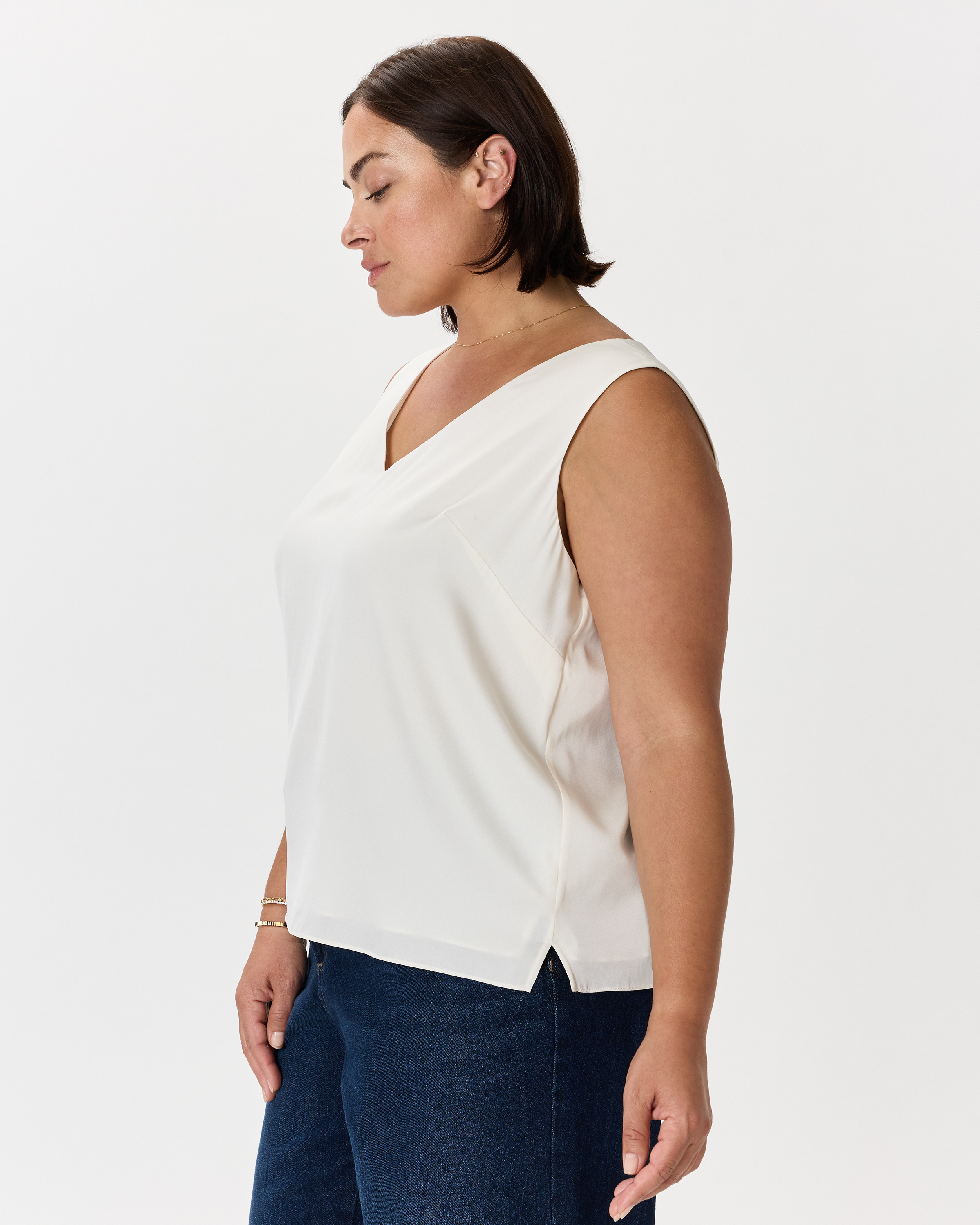 Washable Stretch Silk Tank — Image 7