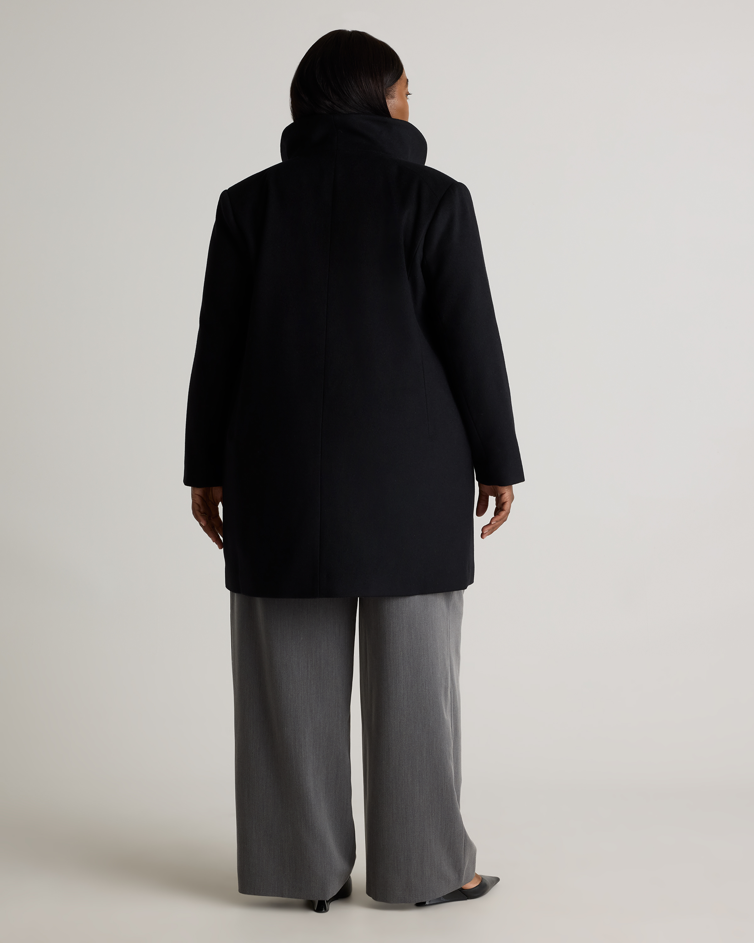 Italian Wool Cocoon Coat — Image 28
