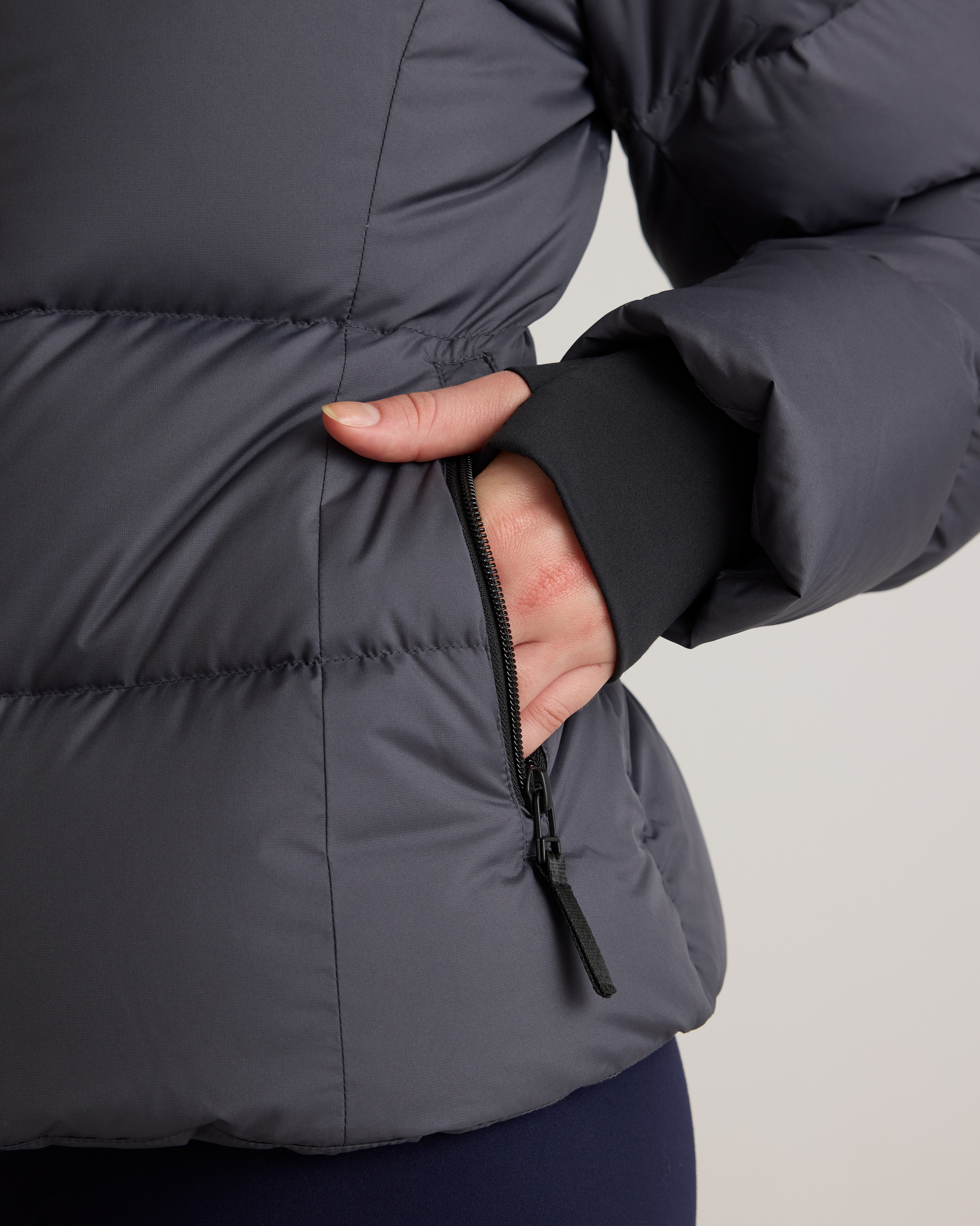 Responsible Down Cinch Waist Puffer Jacket — Image 4
