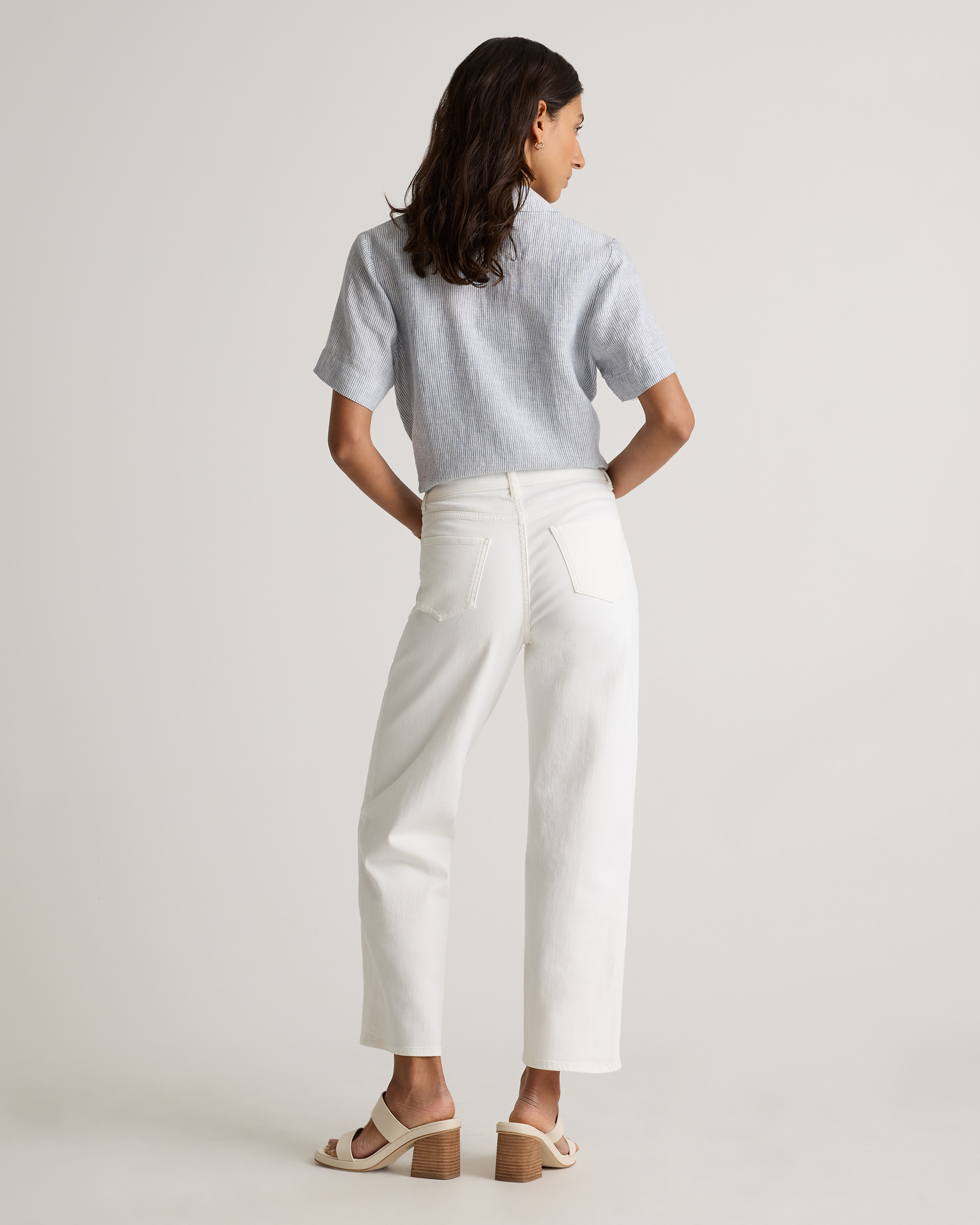 Bella Stretch Patch Pocket Wide Leg Jeans — Image 13