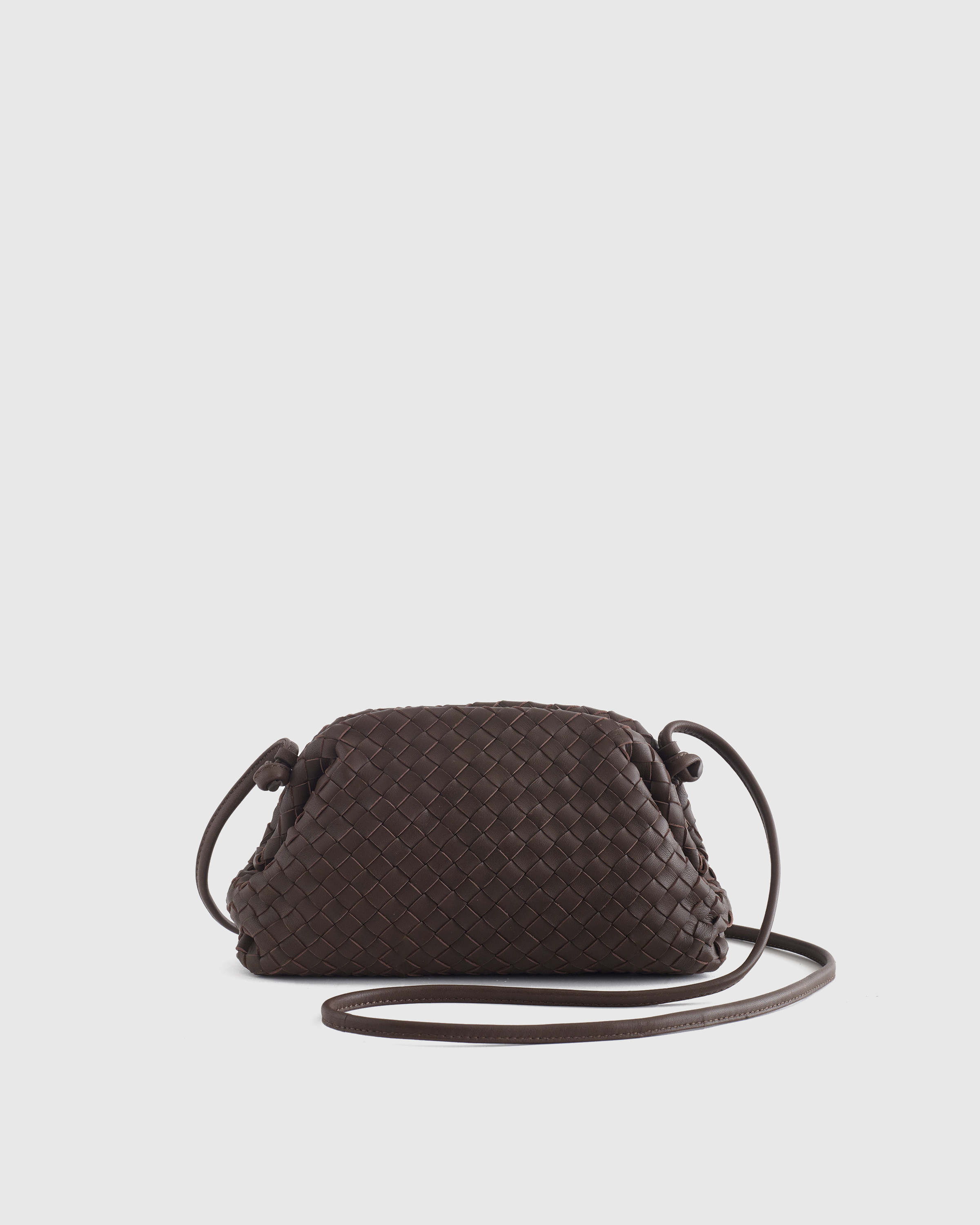 Italian Leather Handwoven Pouch Crossbody Clutch — Image 18