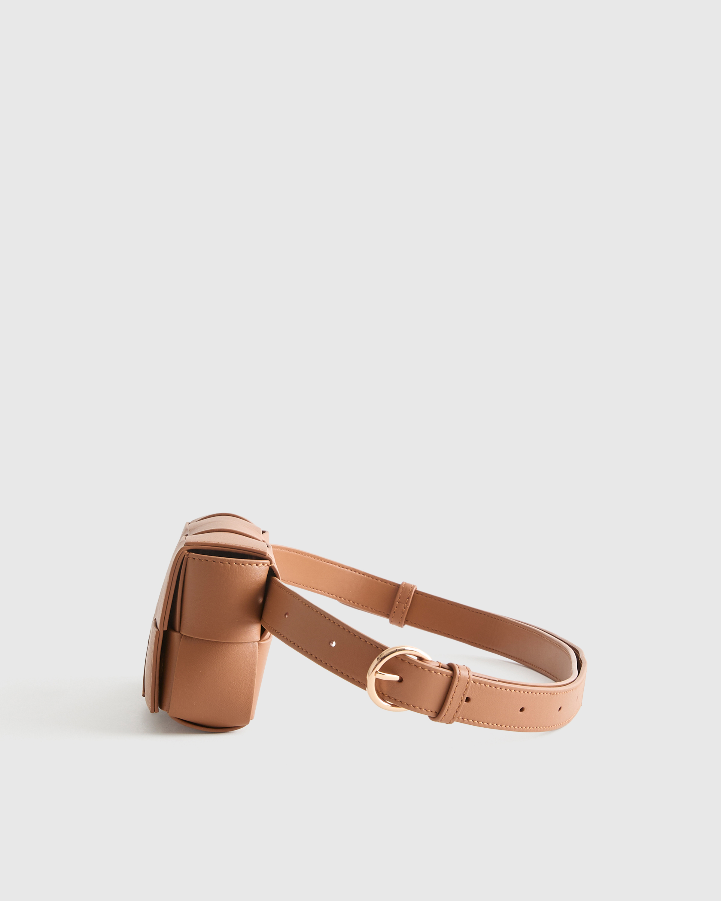 Italian Leather Handwoven Box Belt Bag — Image 23