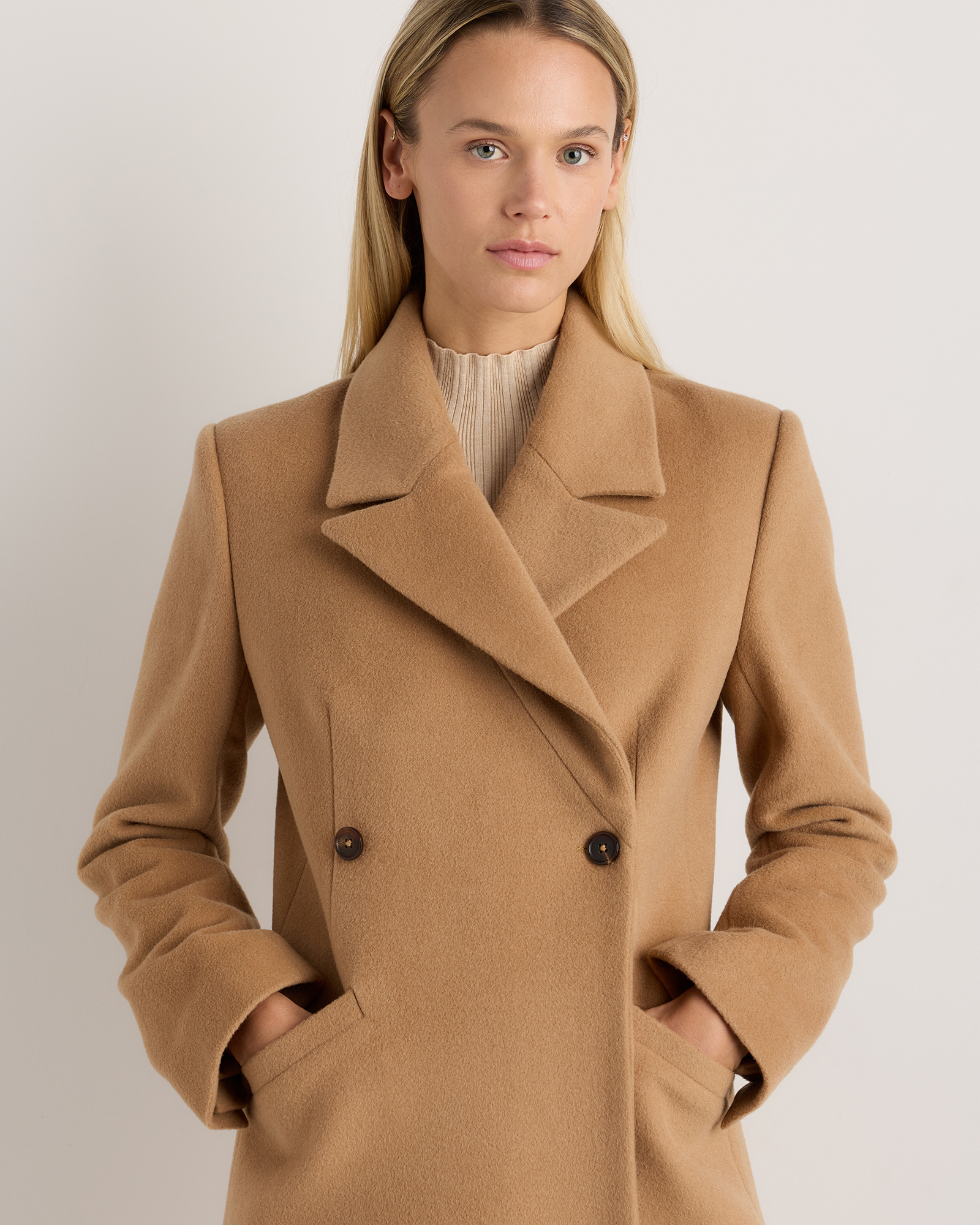 Wool Cashmere Tailored Long Coat — Image 7